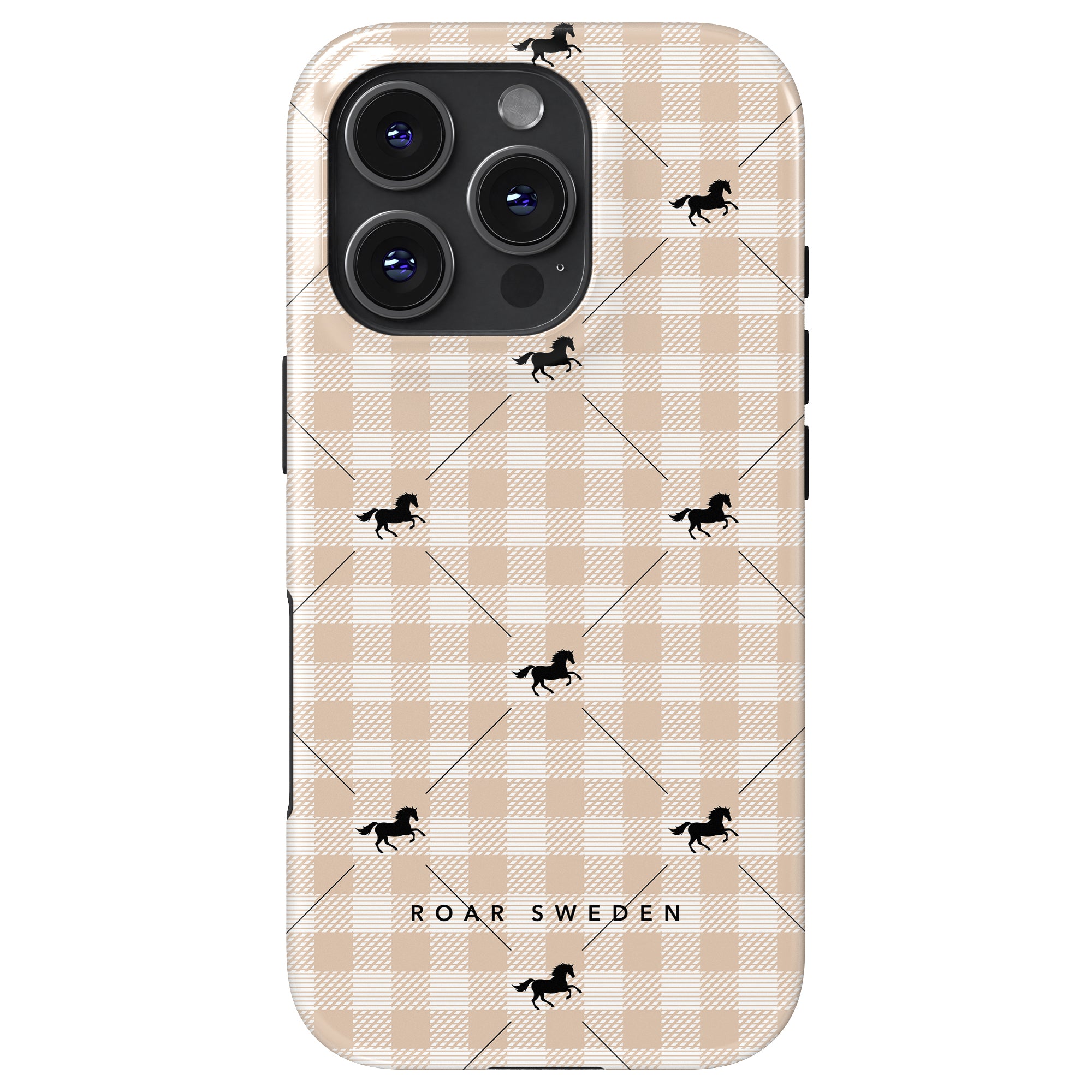 Plaid Horse Beige - Tough Case