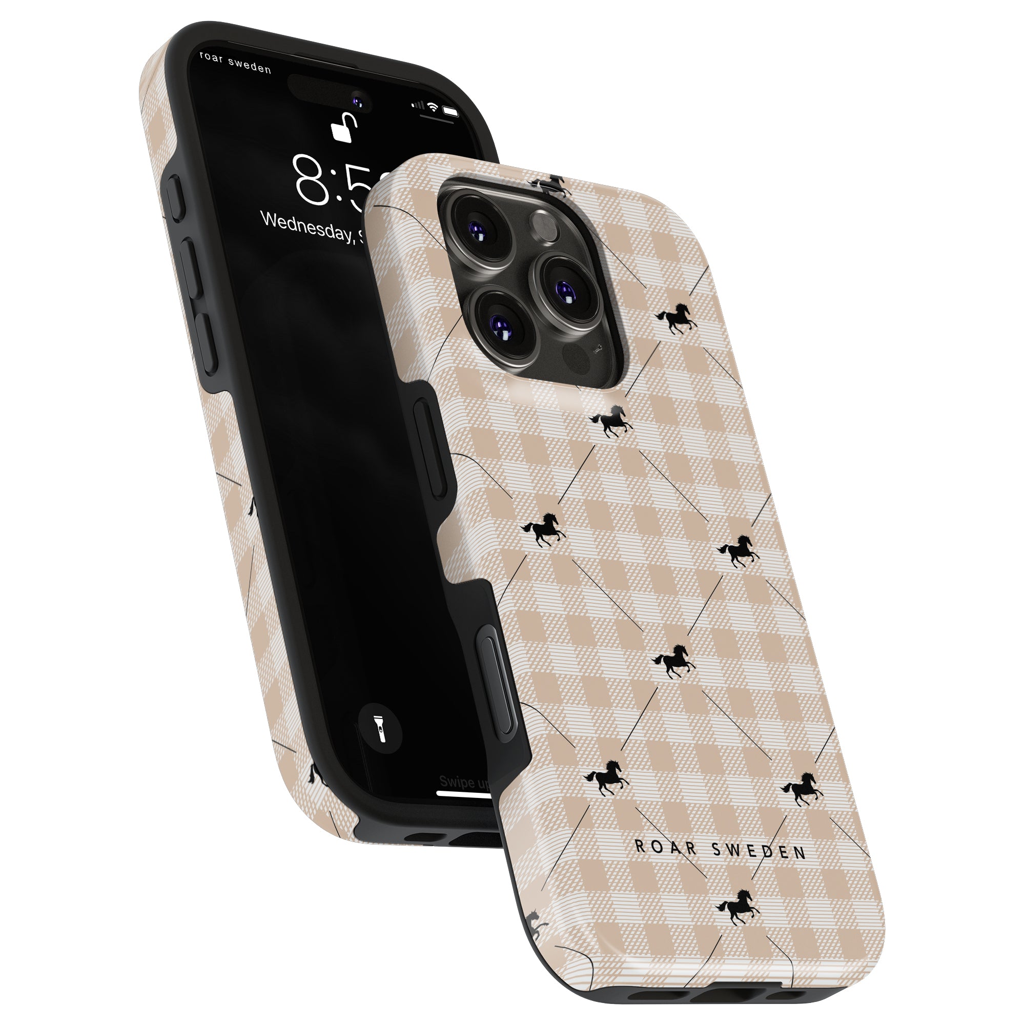 Plaid Horse Beige - Tough Case