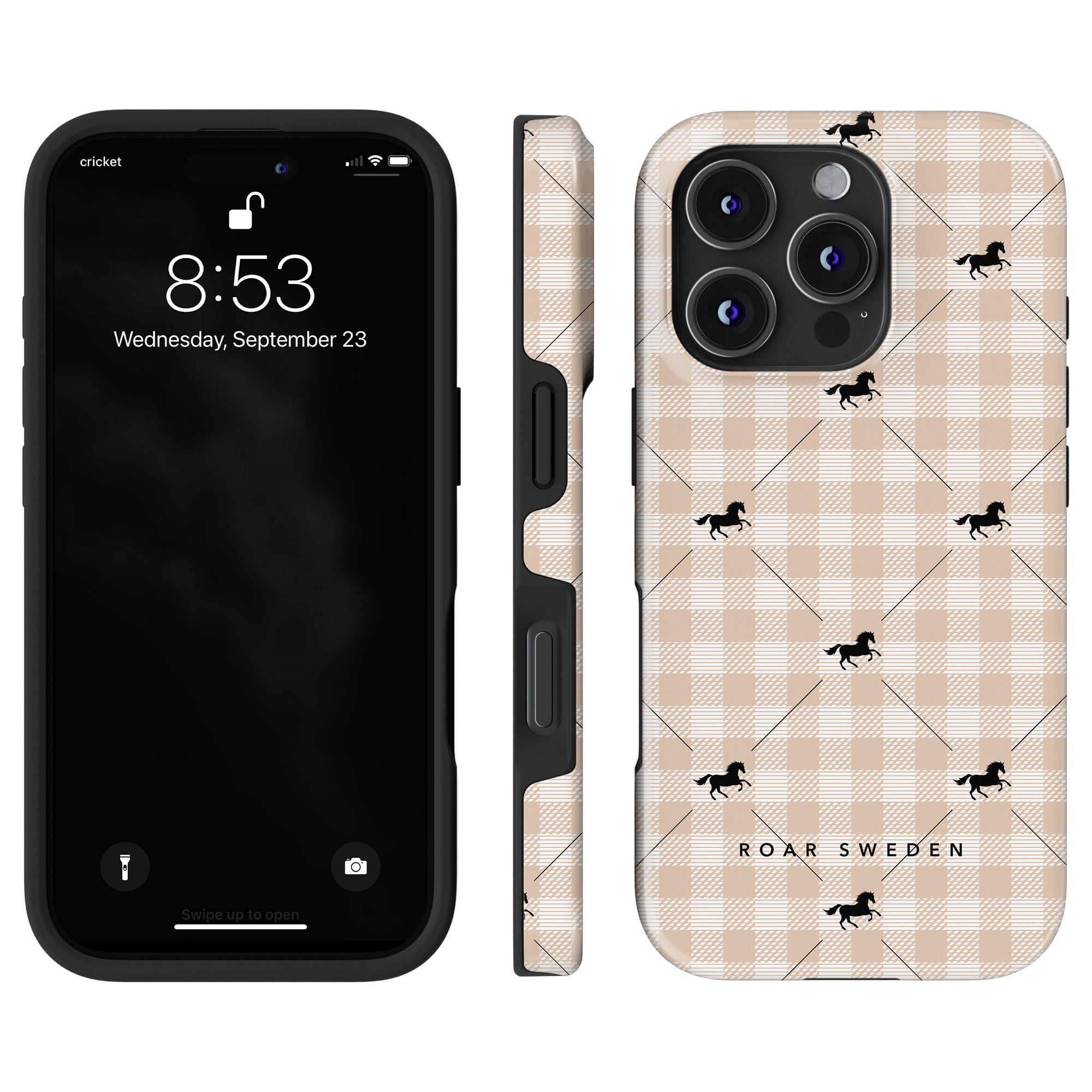 Plaid Horse Beige - Tough Case