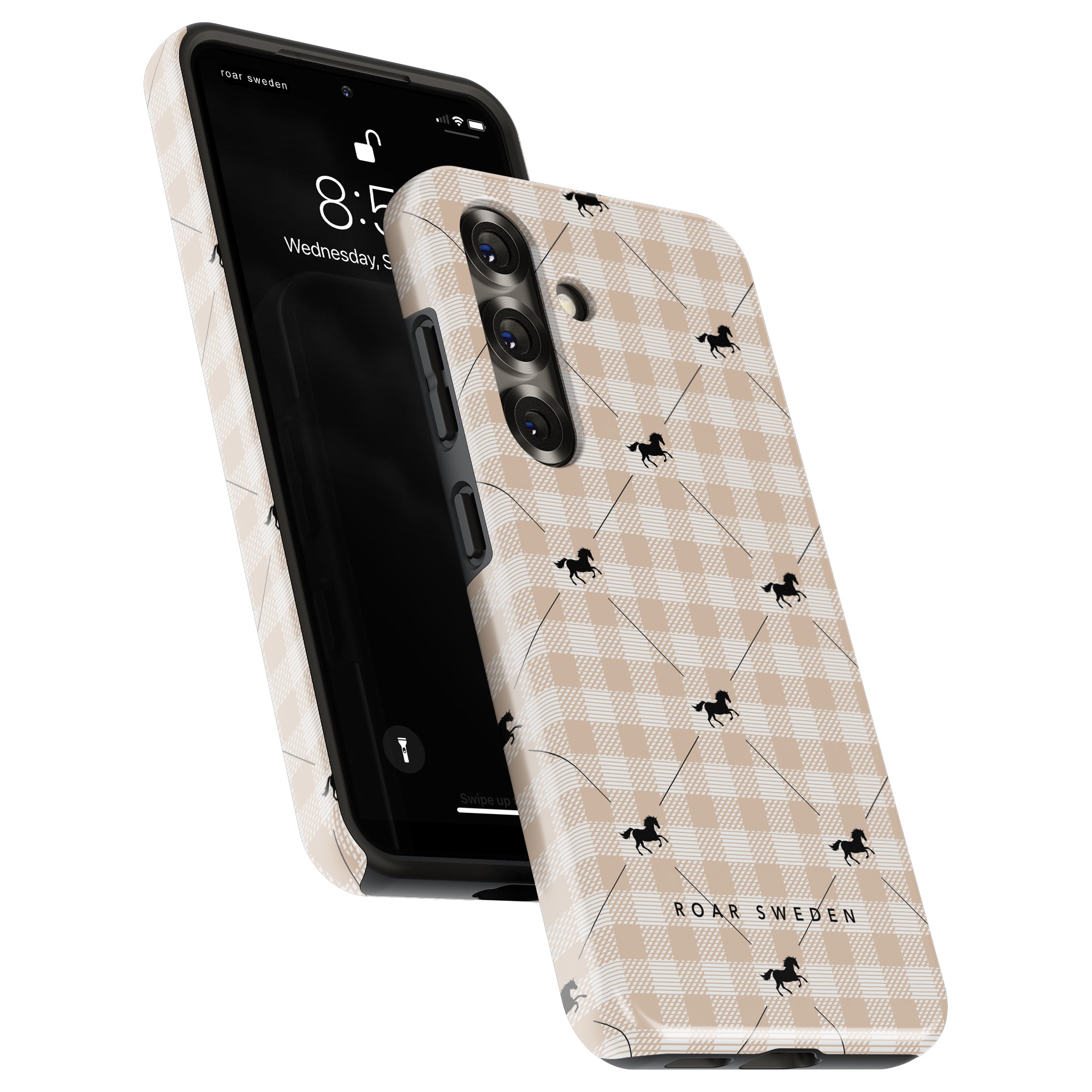 Plaid Horse Beige - Tough Case