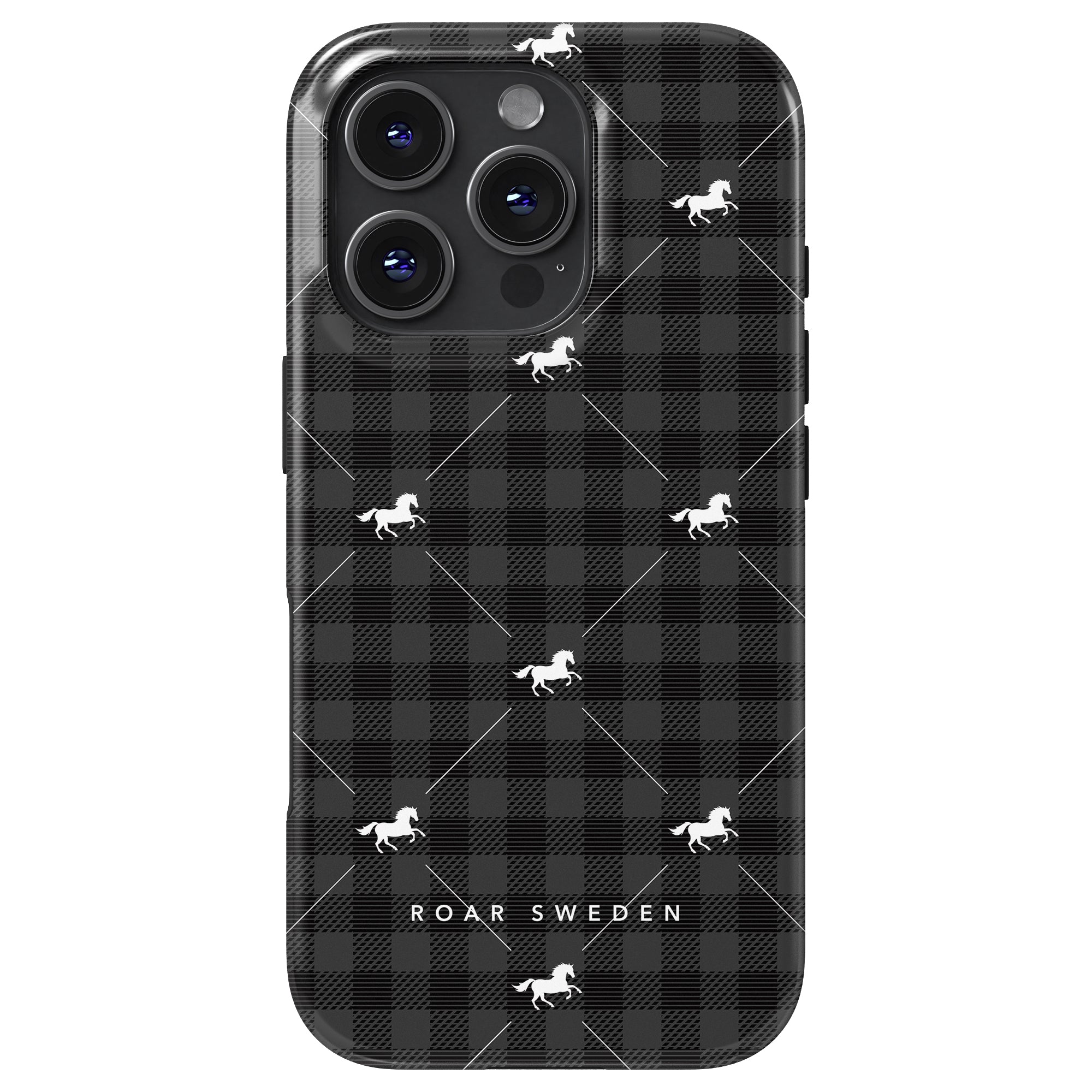 Plaid Horse Black - Magsafe Tough Case