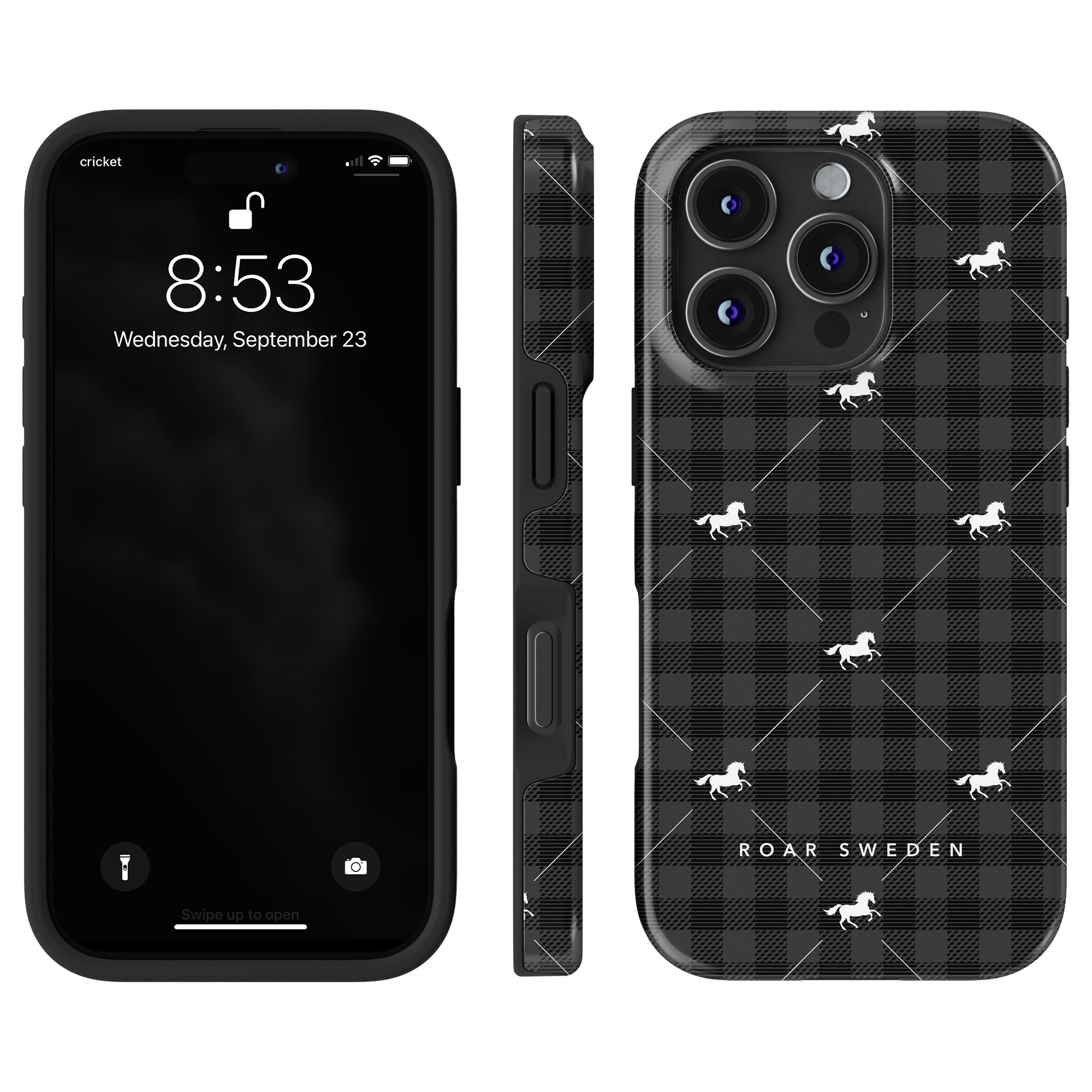 Plaid Horse Black - Tough Case