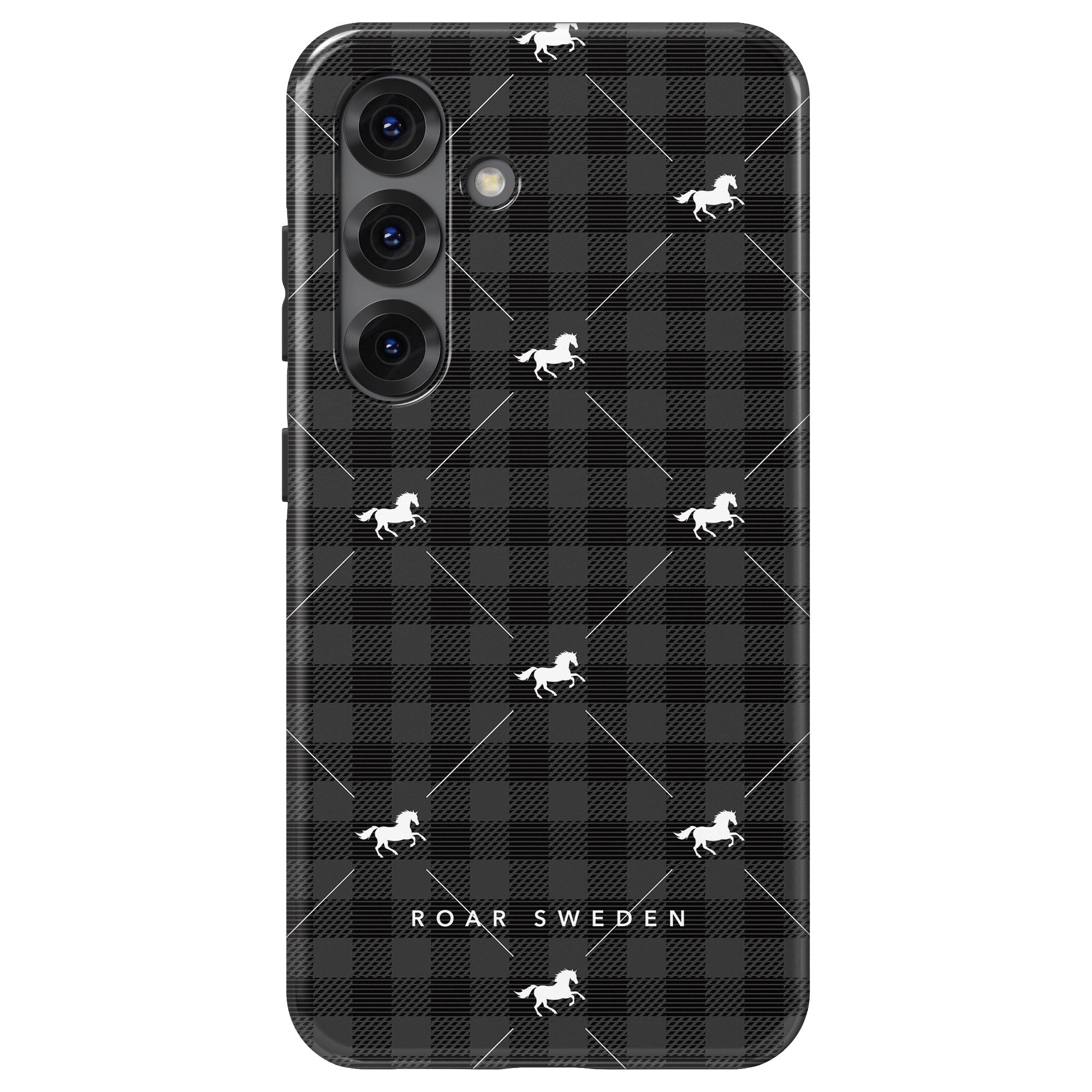 Plaid Horse Black - Tough Case