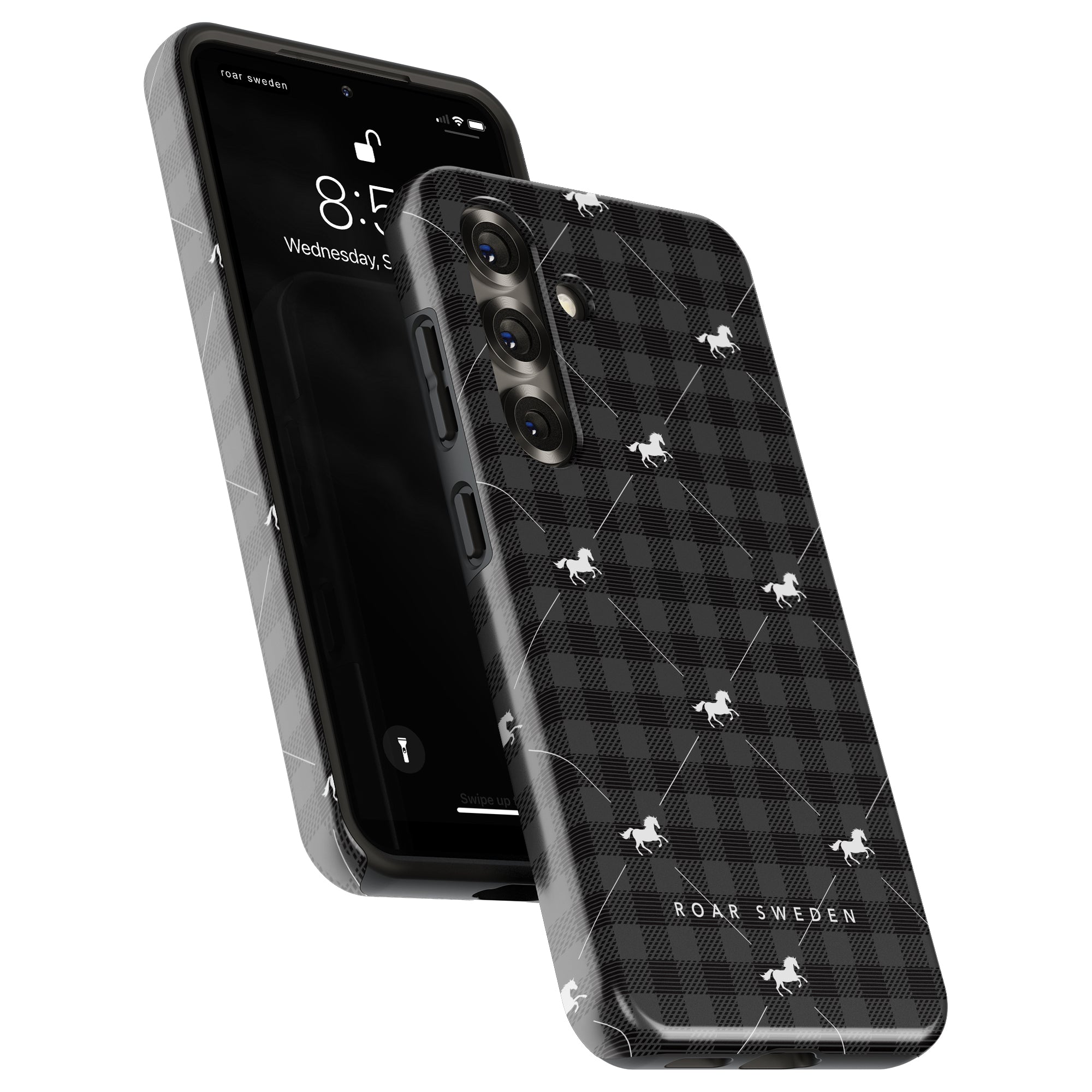 Plaid Horse Black - Tough Case