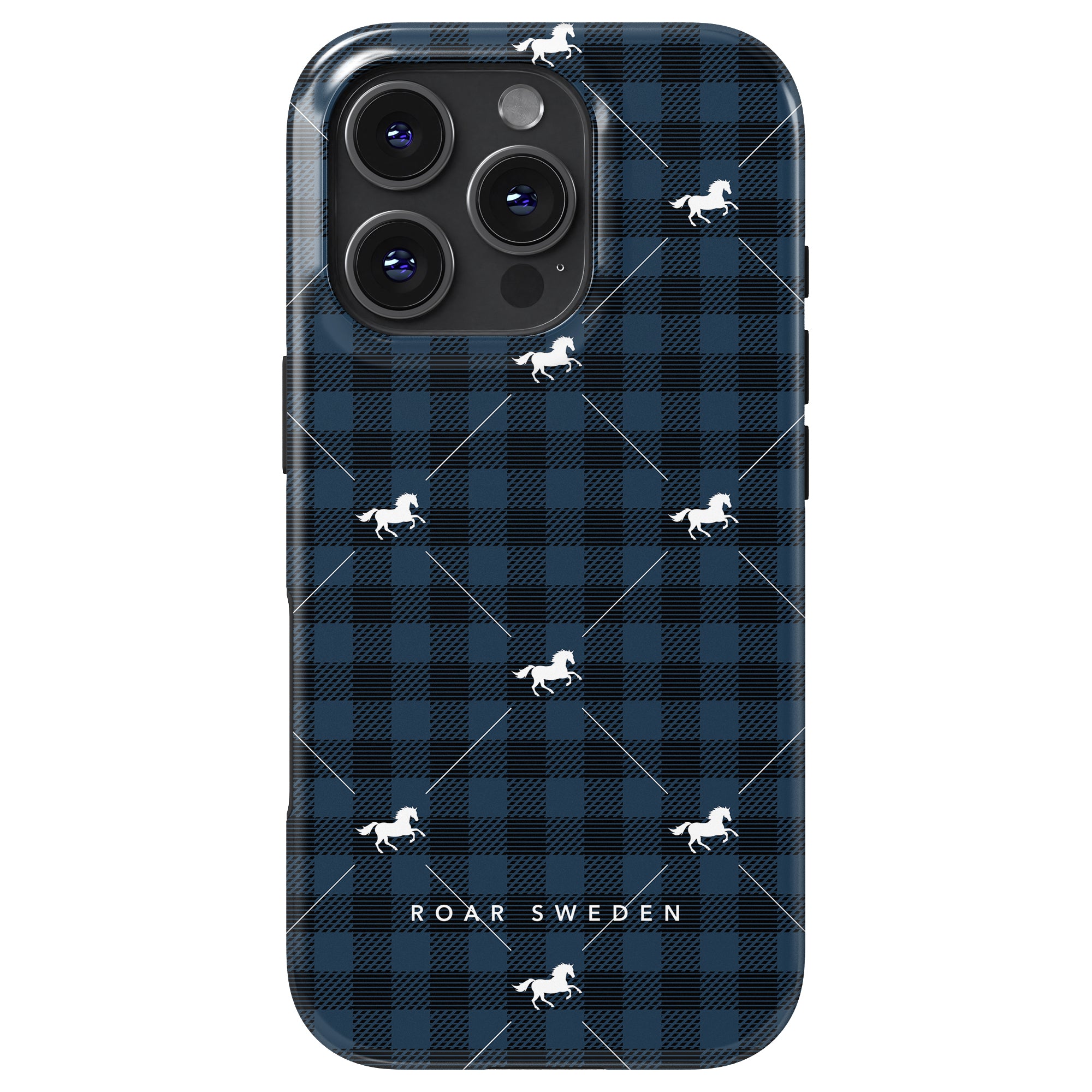 Plaid Horse Blue - Magsafe Tough Case