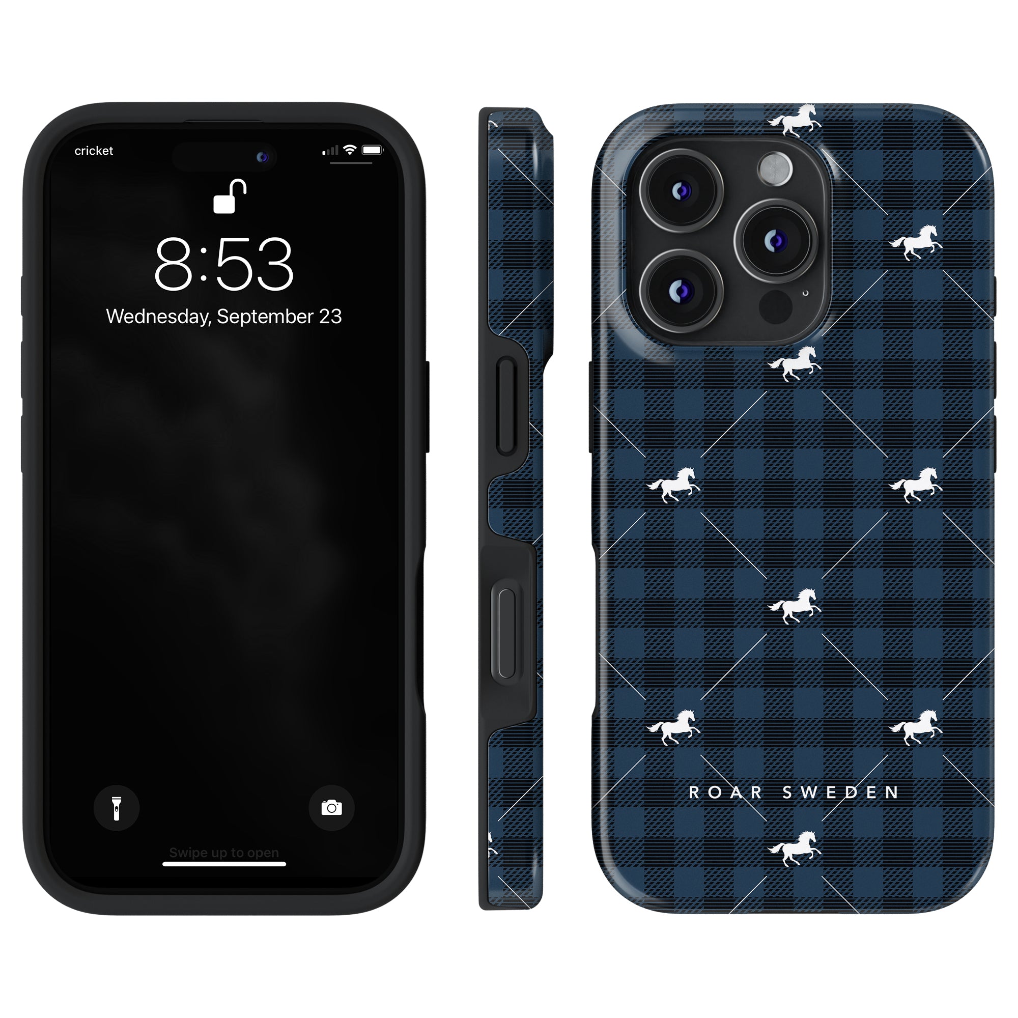 Plaid Horse Blue - Tough Case