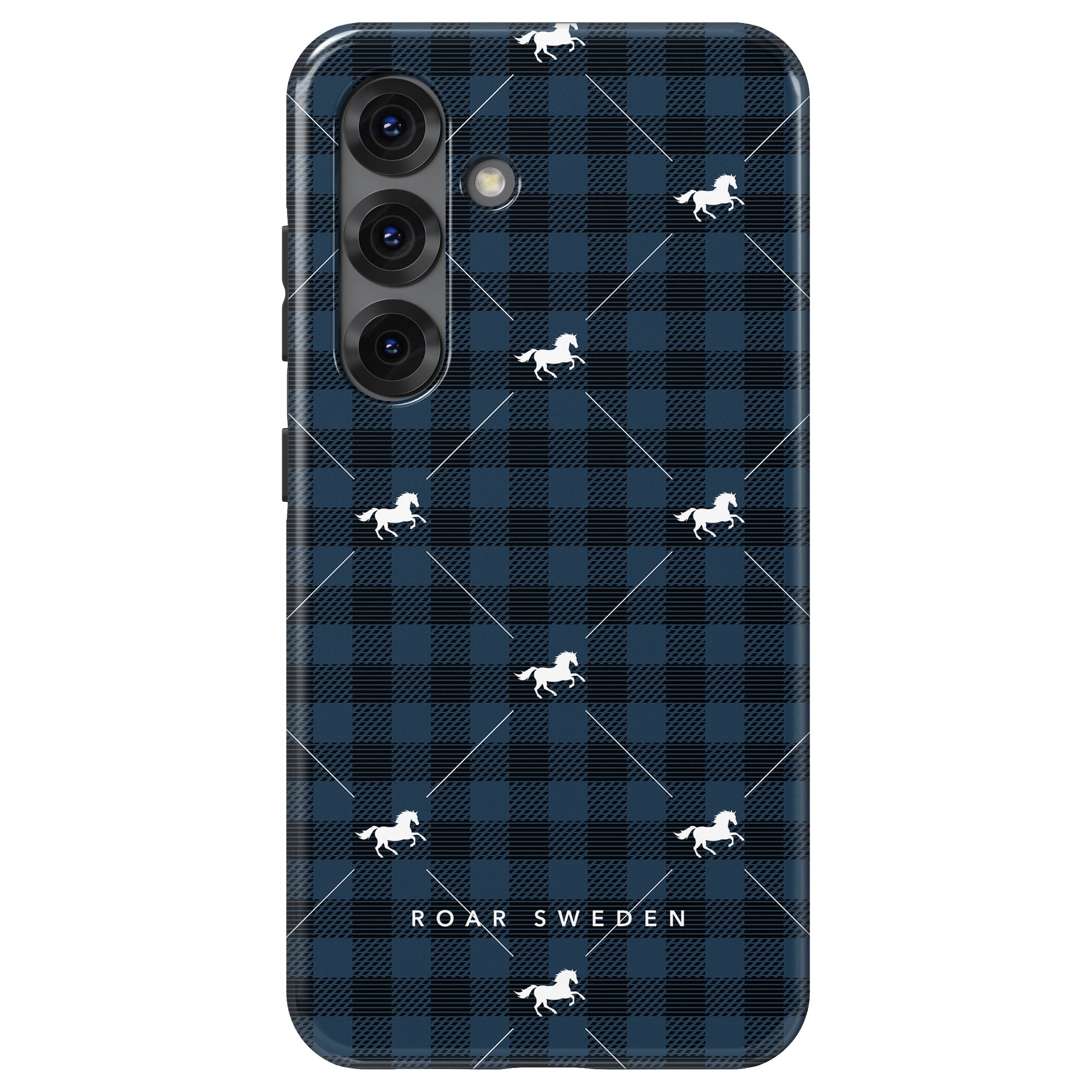 Plaid Horse Blue - Tough Case