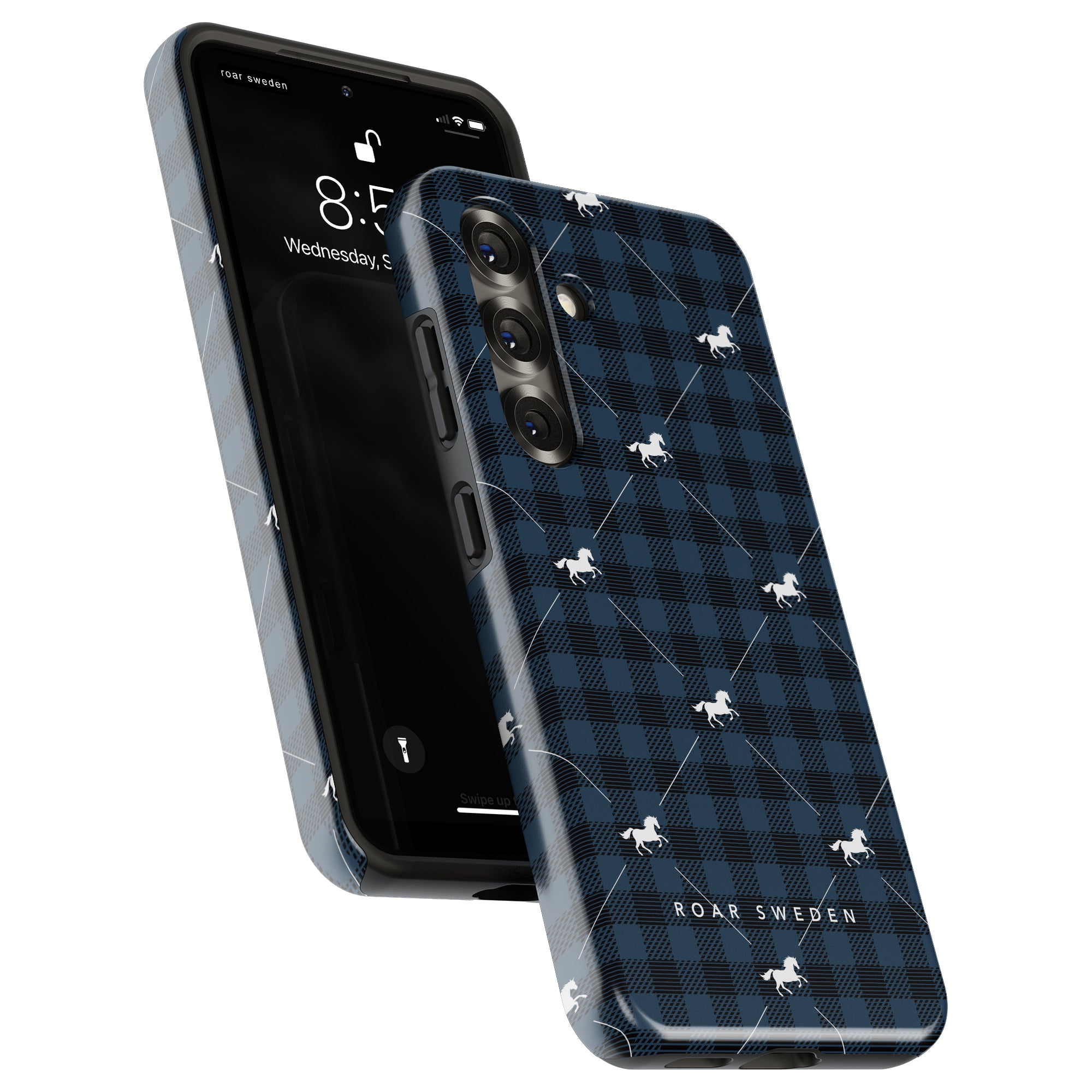 Plaid Horse Blue - Tough Case