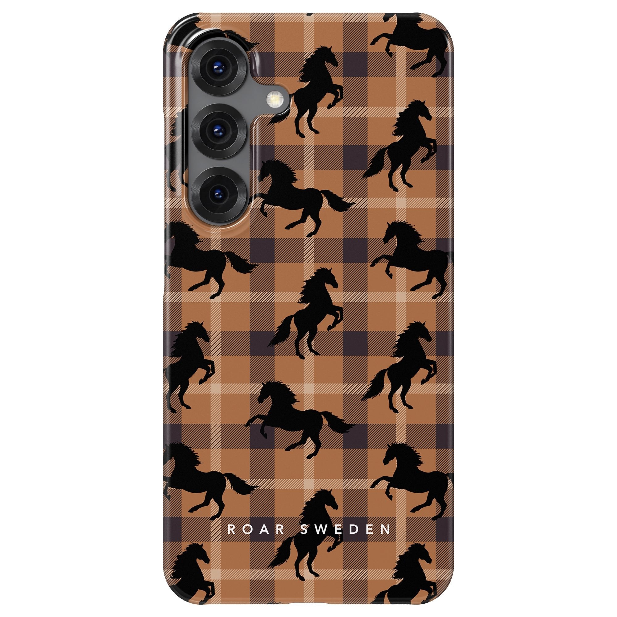 Plaid Horse Brown - Slim case - Roar Sweden