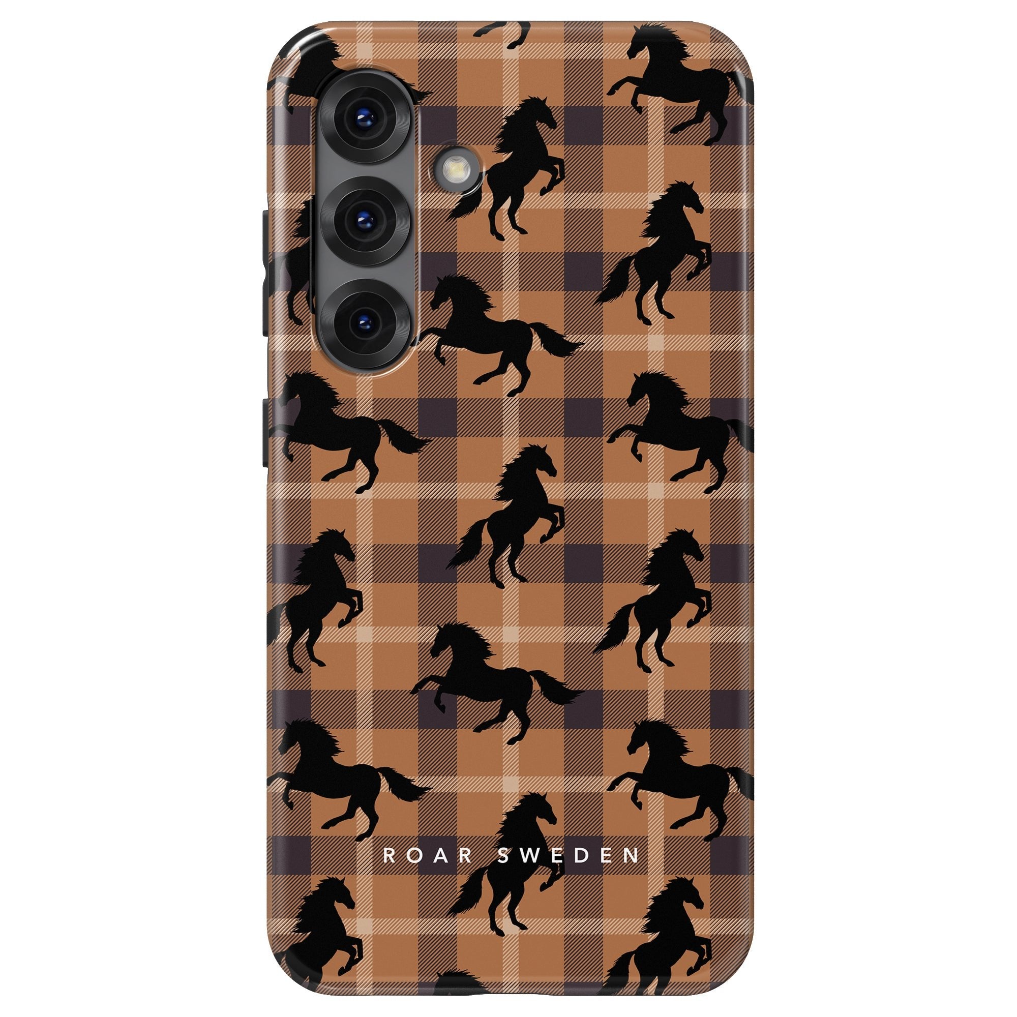Plaid Horse Brown - Tough Case - Roar Sweden