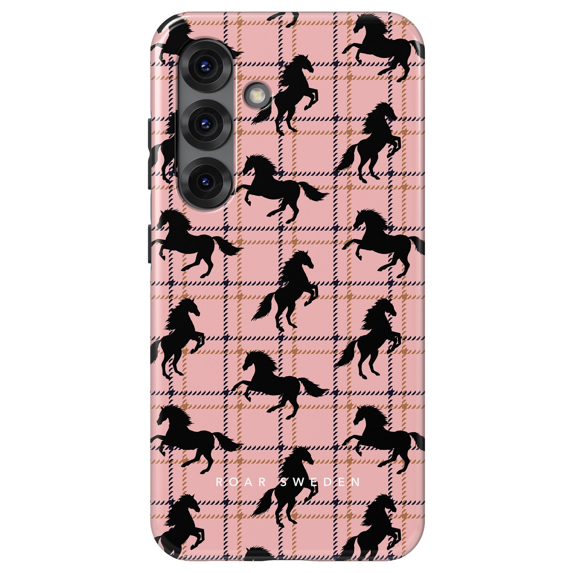Plaid Horse Pink - Tough Case - Roar Sweden