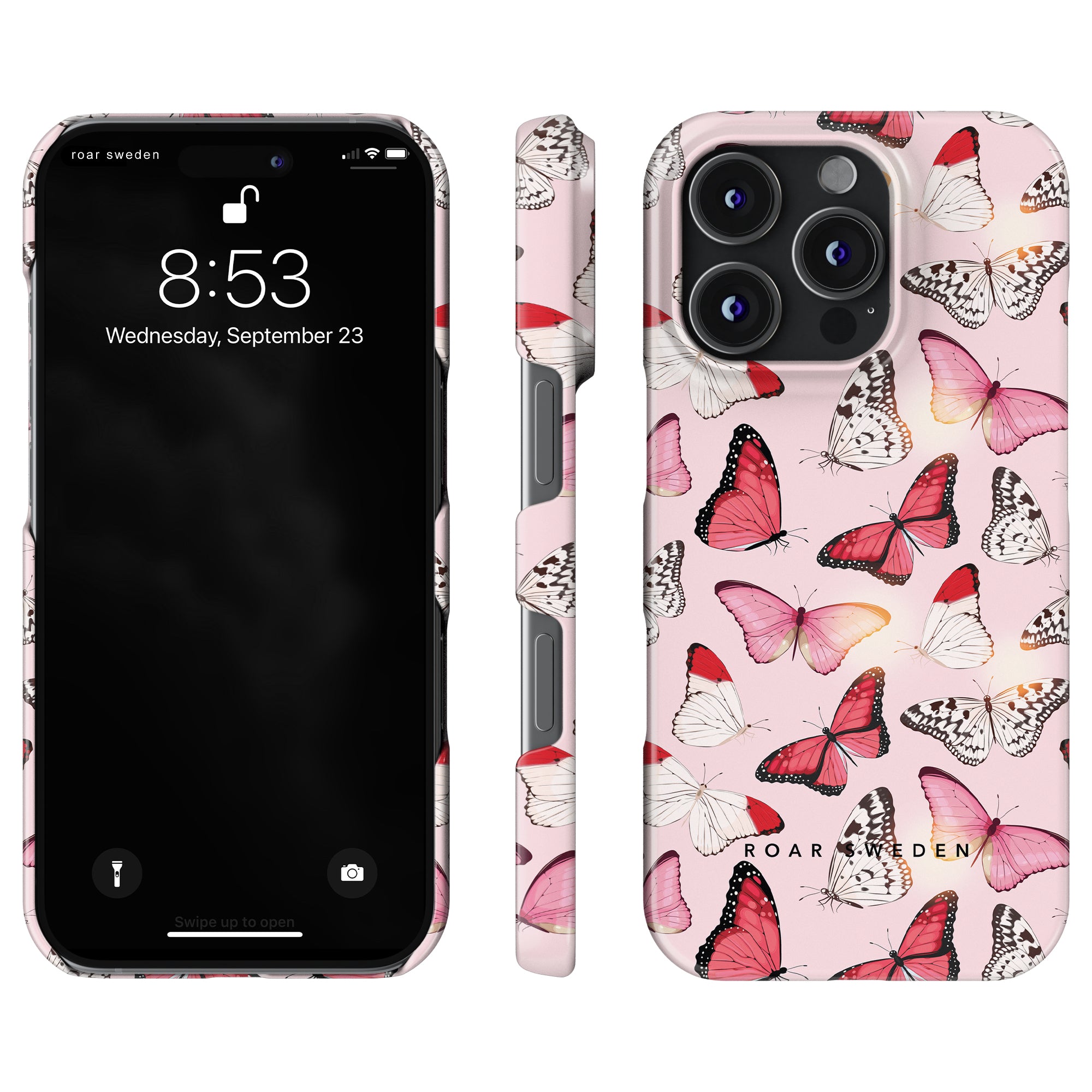 Slim mobilskal – Rosy Butterflies