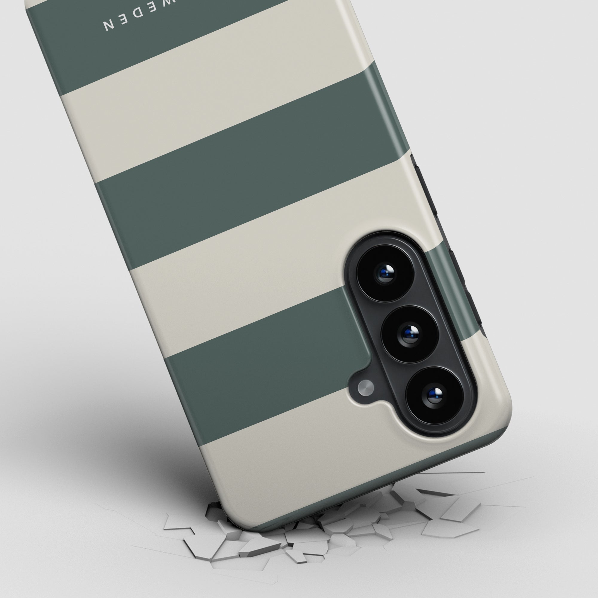 Sage Stripes - Magnetic Tough Phone Case - Roar Sweden