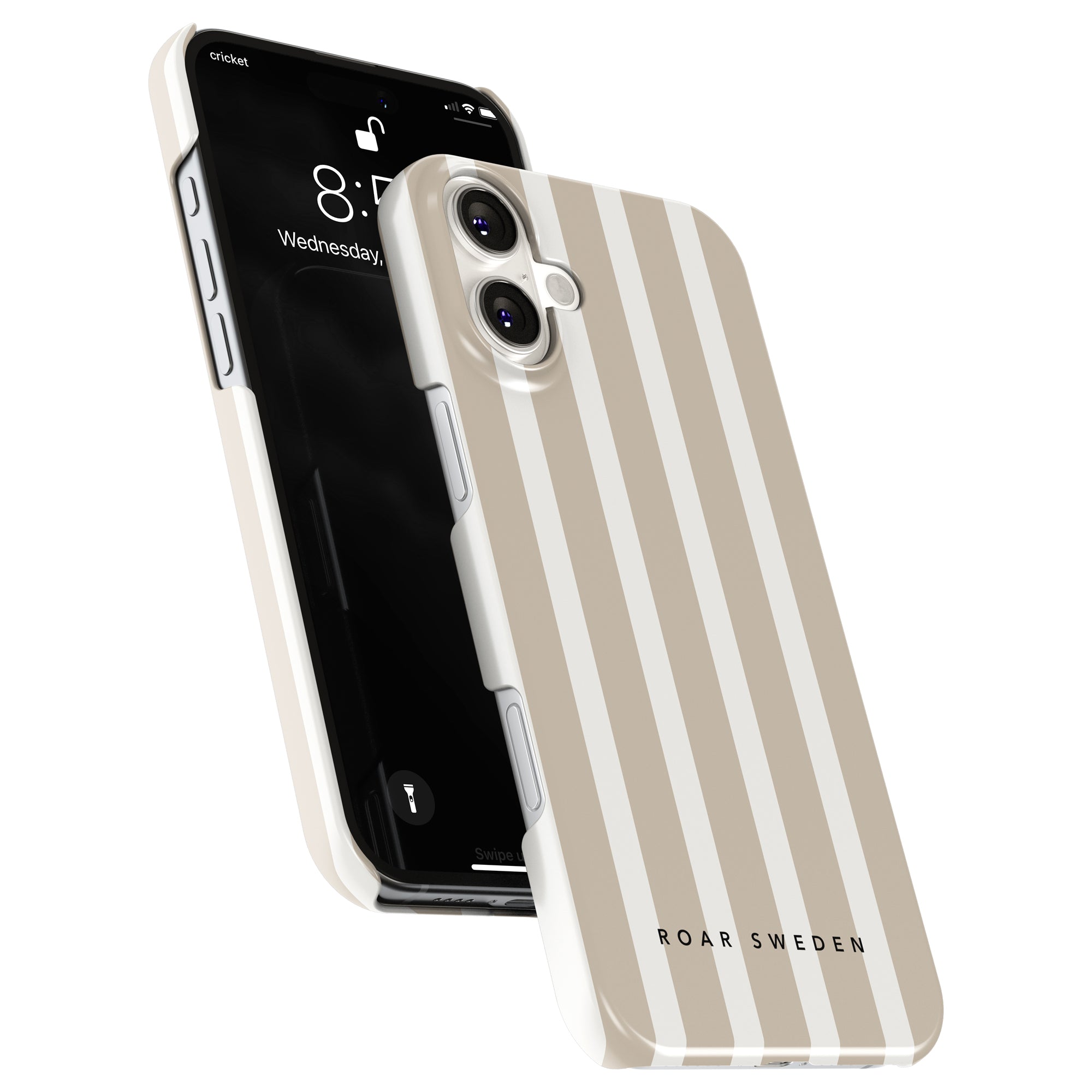 Slim mobilskal – Sand Stripes