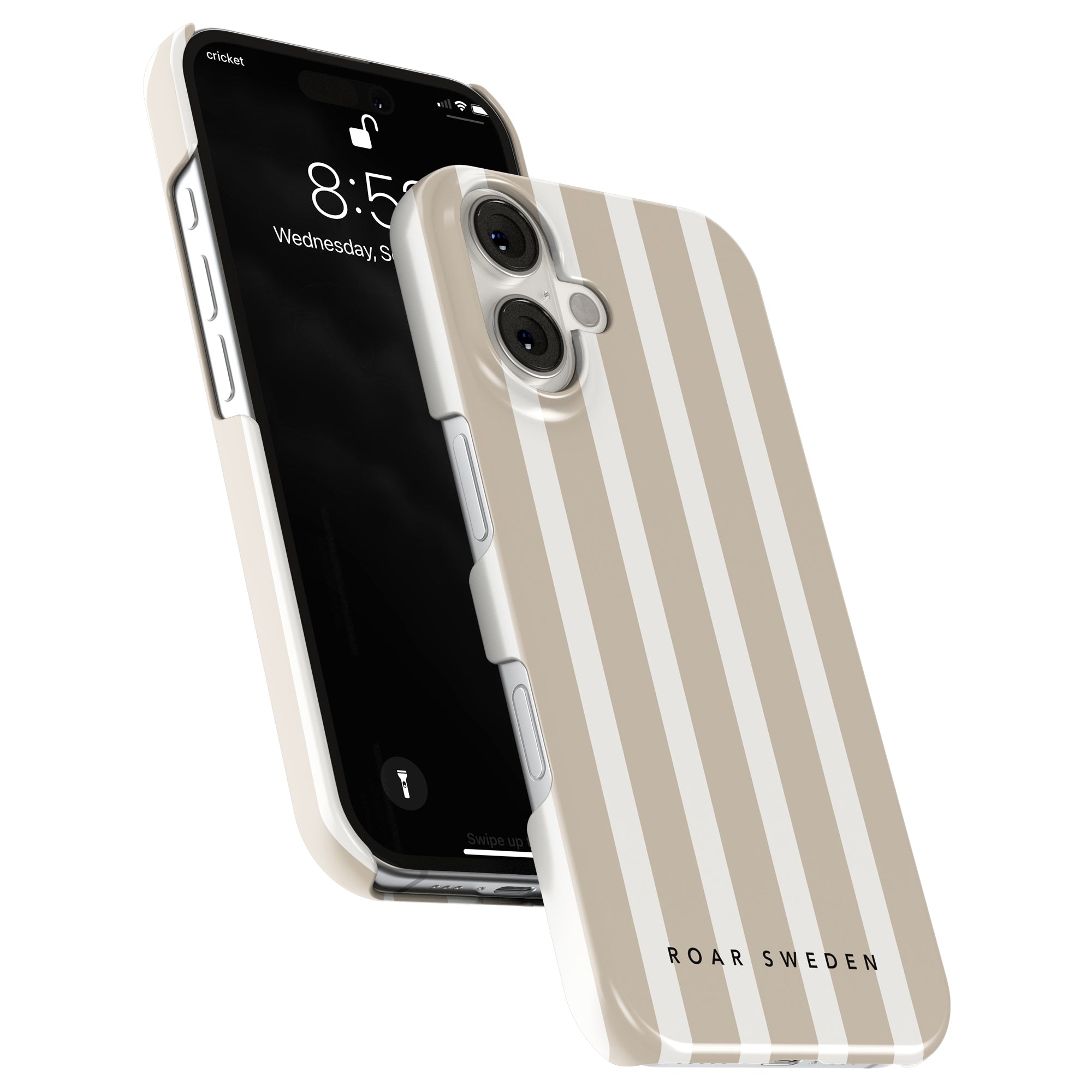 Slim mobilskal – Sand Stripes