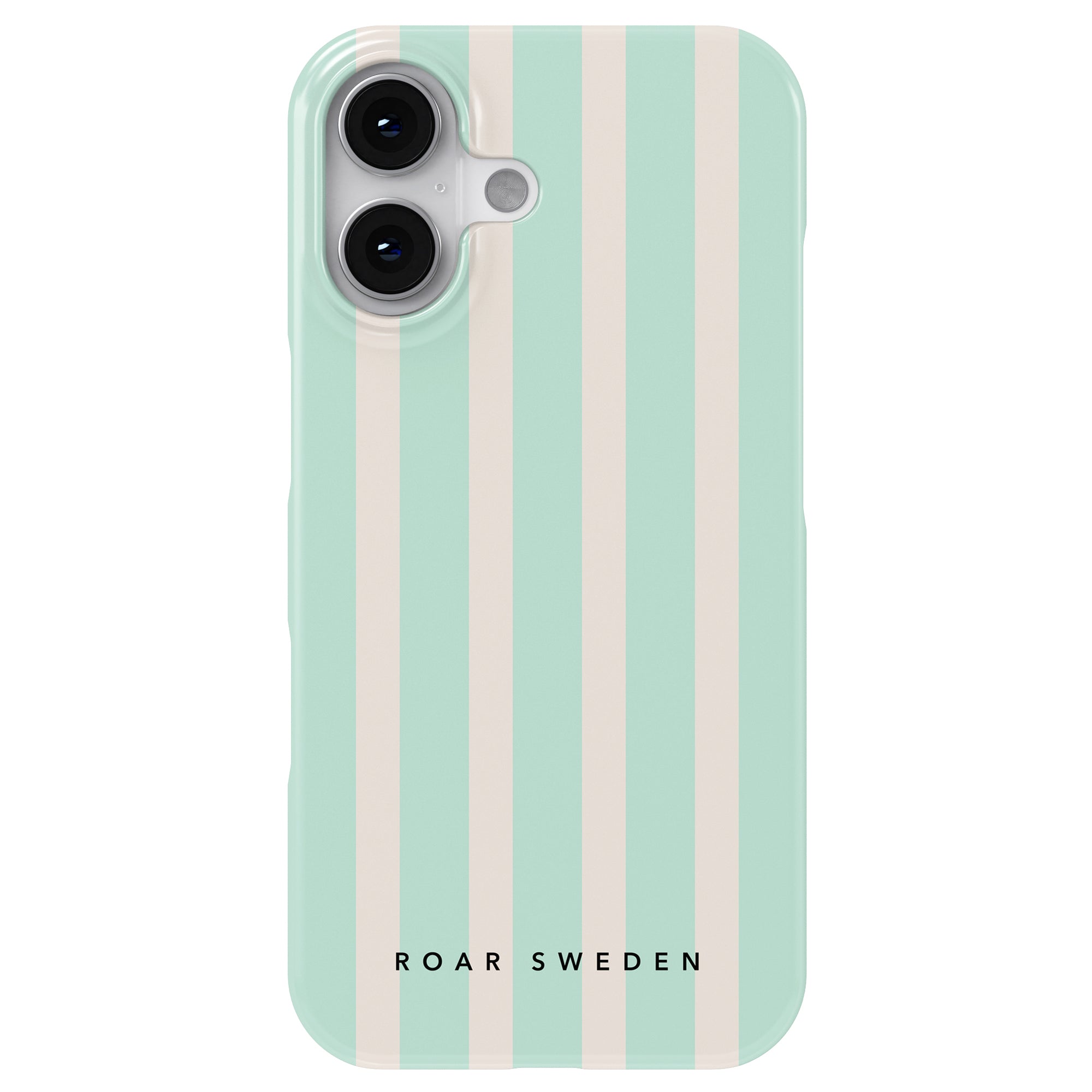 Slim mobilskal – Seafoam Stripes