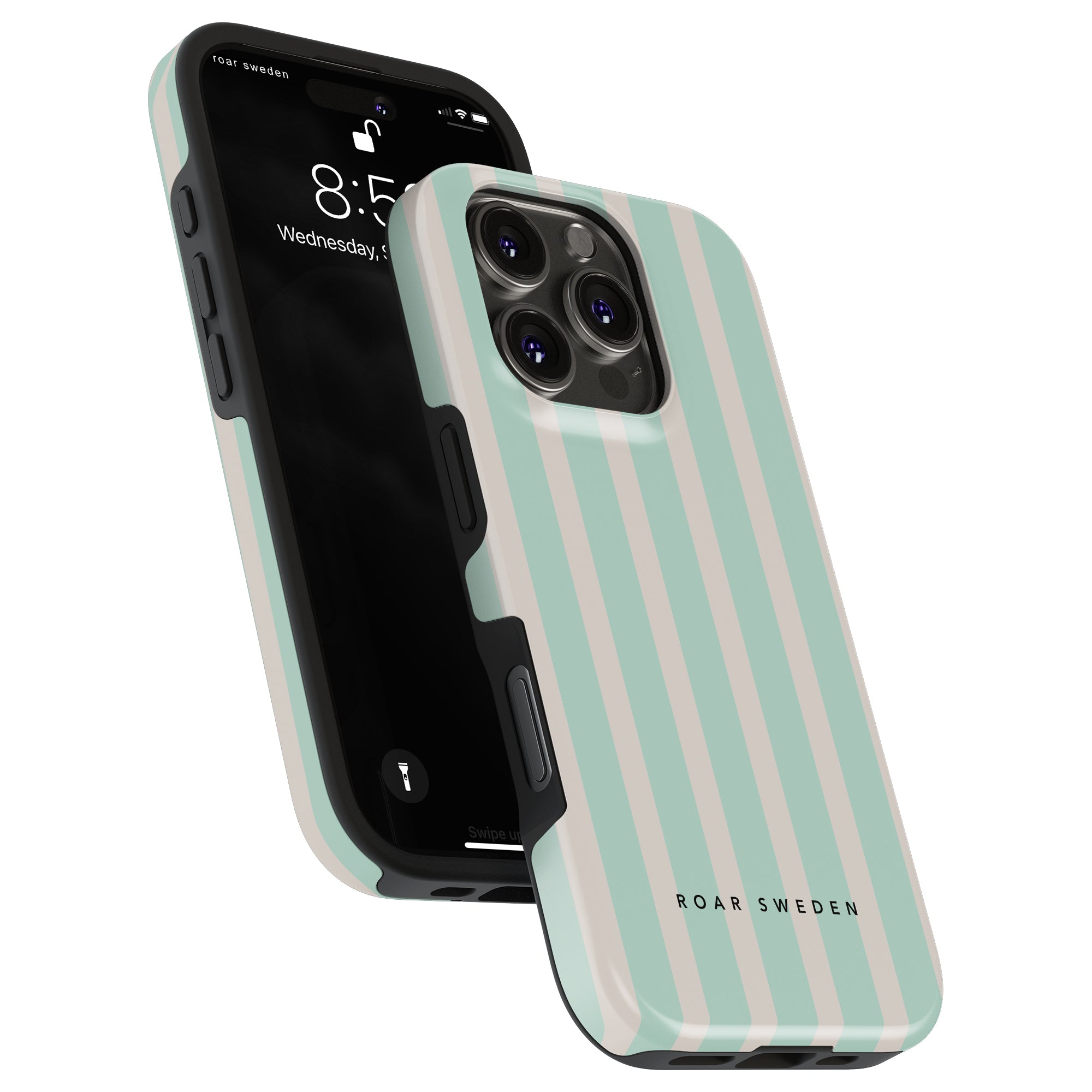 Seafoam Stripes - Tough Case - Roar Sweden