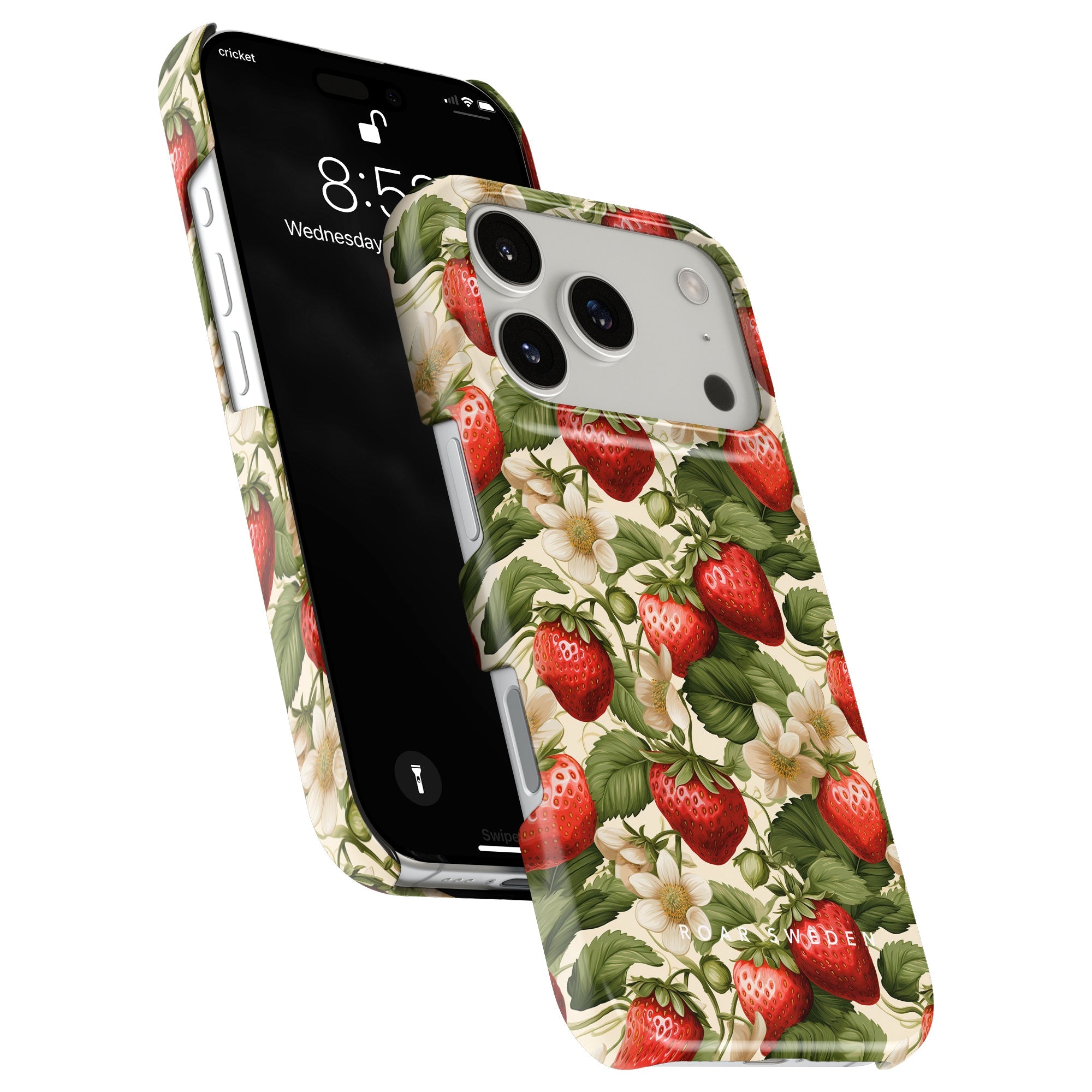 Slim mobilskal – Strawberries
