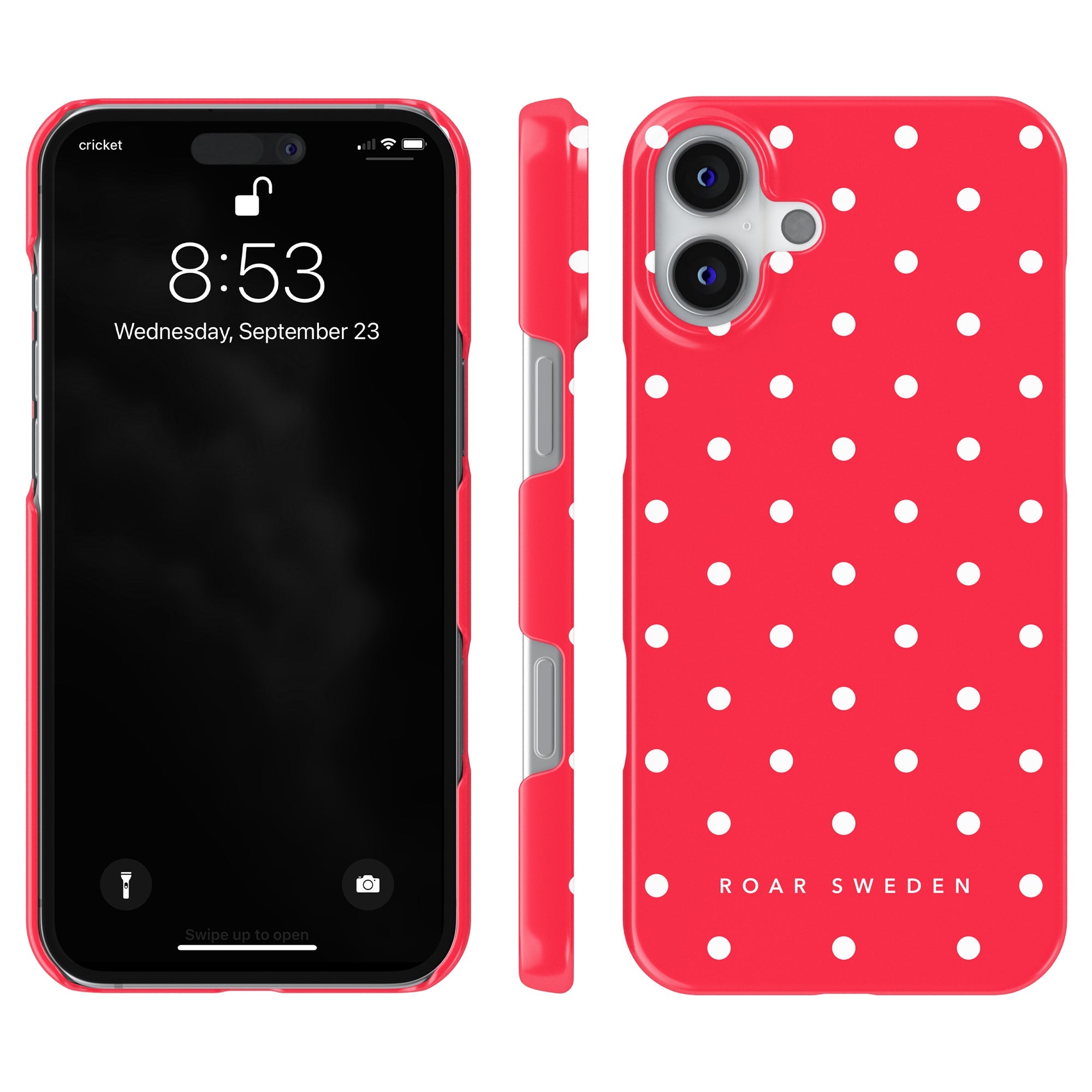 Slim mobilskal – Strawberry Dots