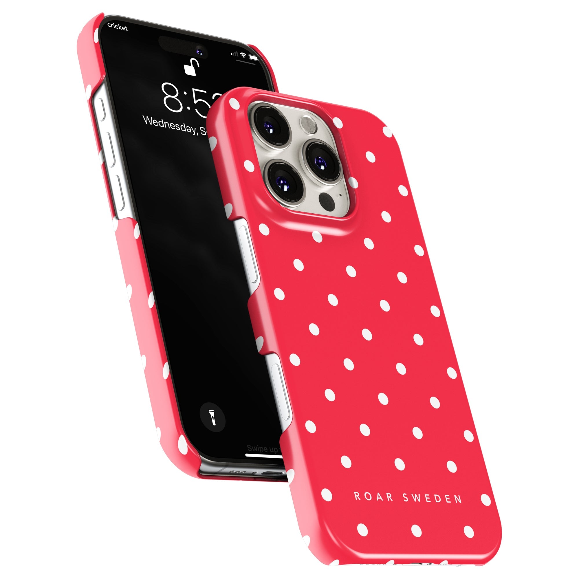 Slim mobilskal – Strawberry Dots