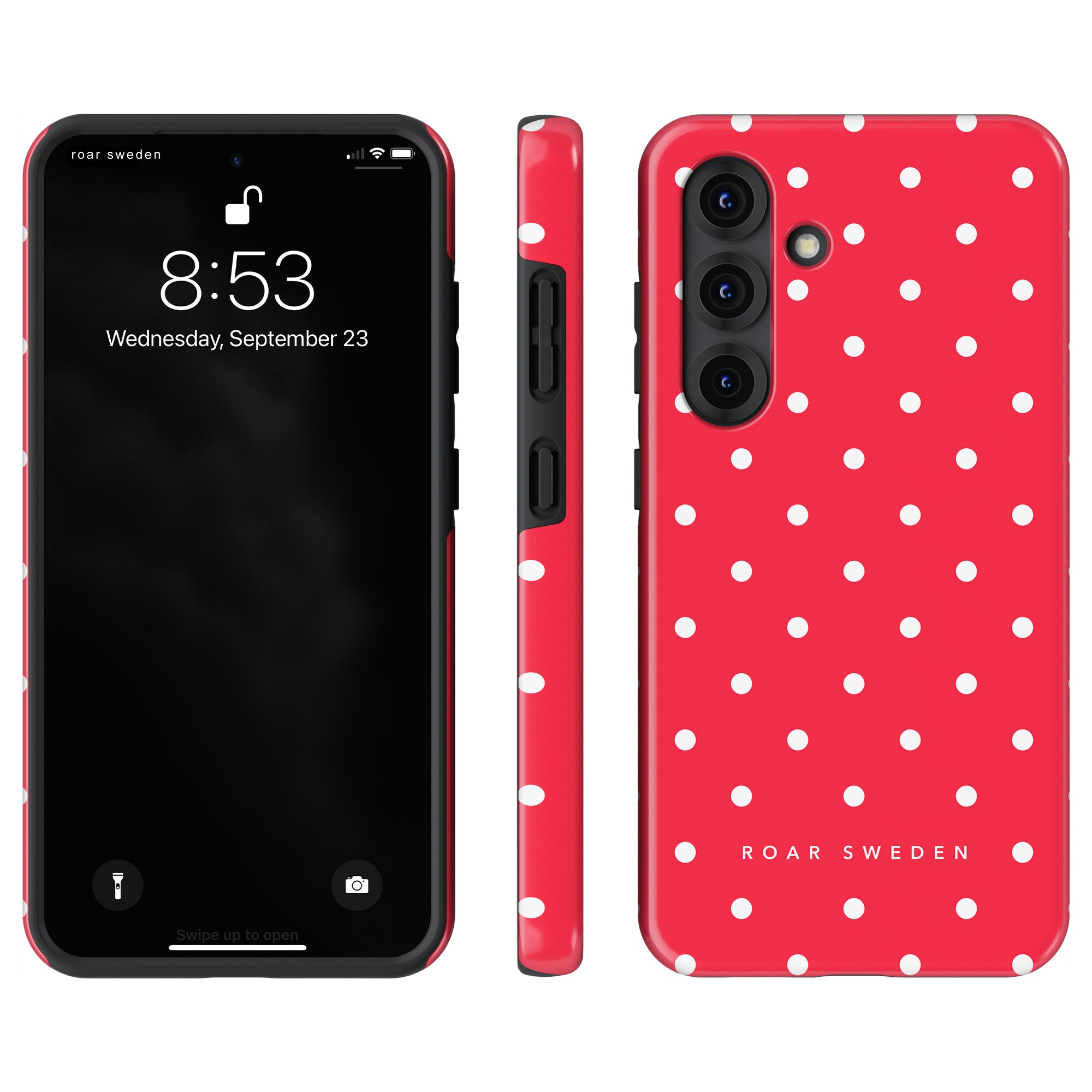 Strawberry Dots - Tough Case - Roar Sweden