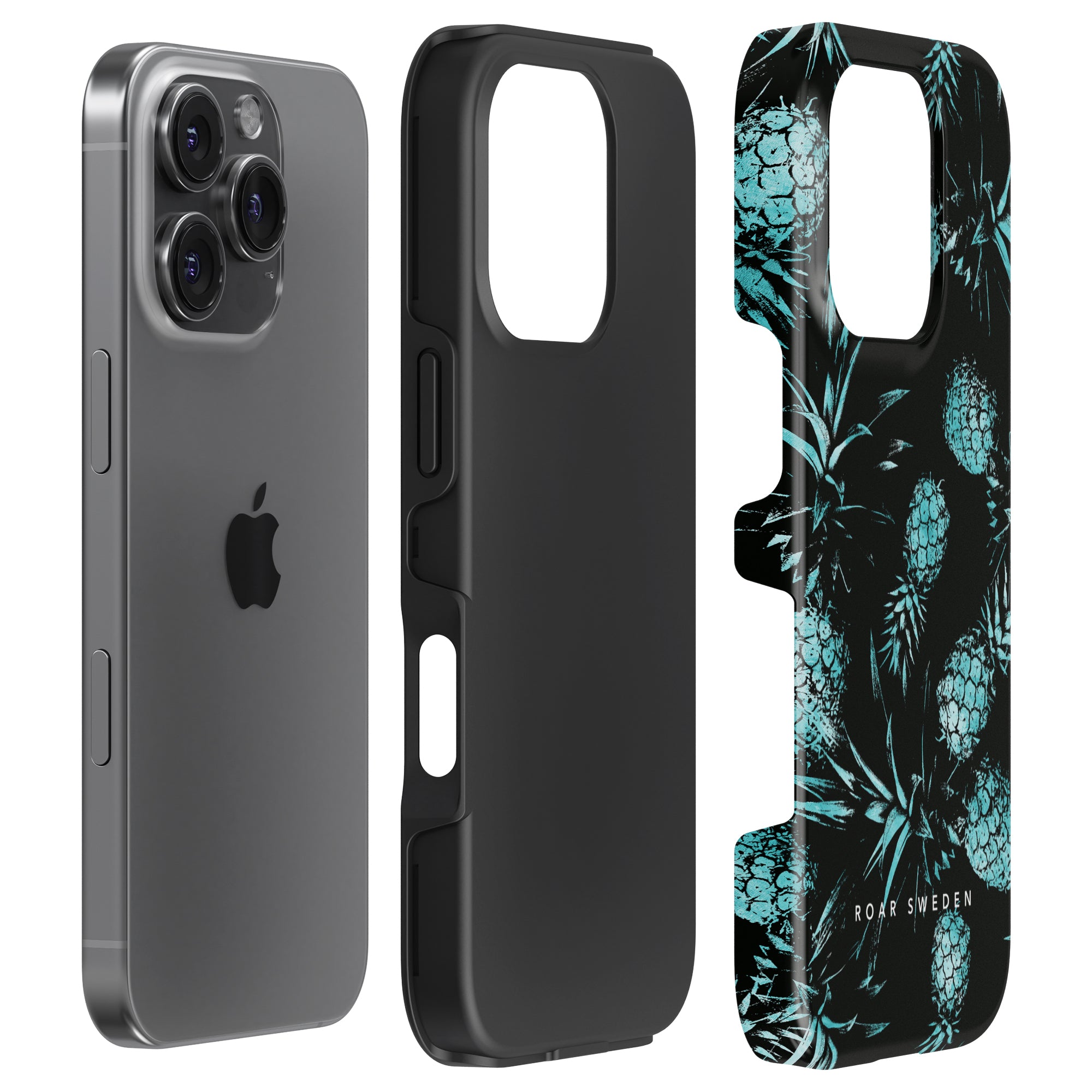 Tough mobilskal – Turquoise Pineapples