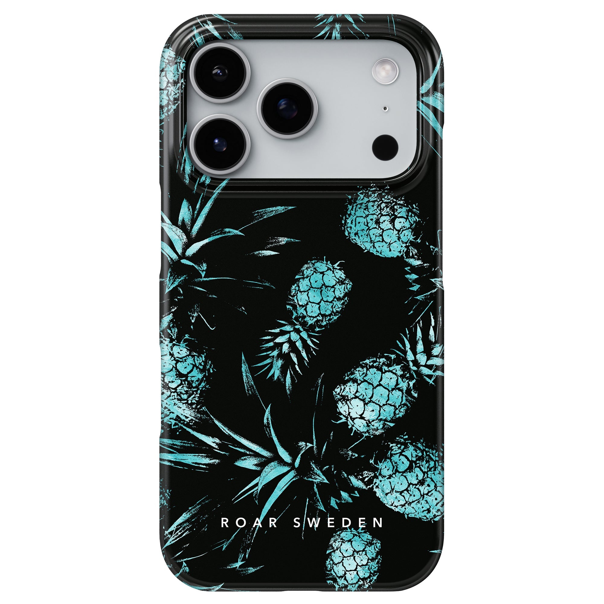 Slim mobilskal – Turquoise Pineapples