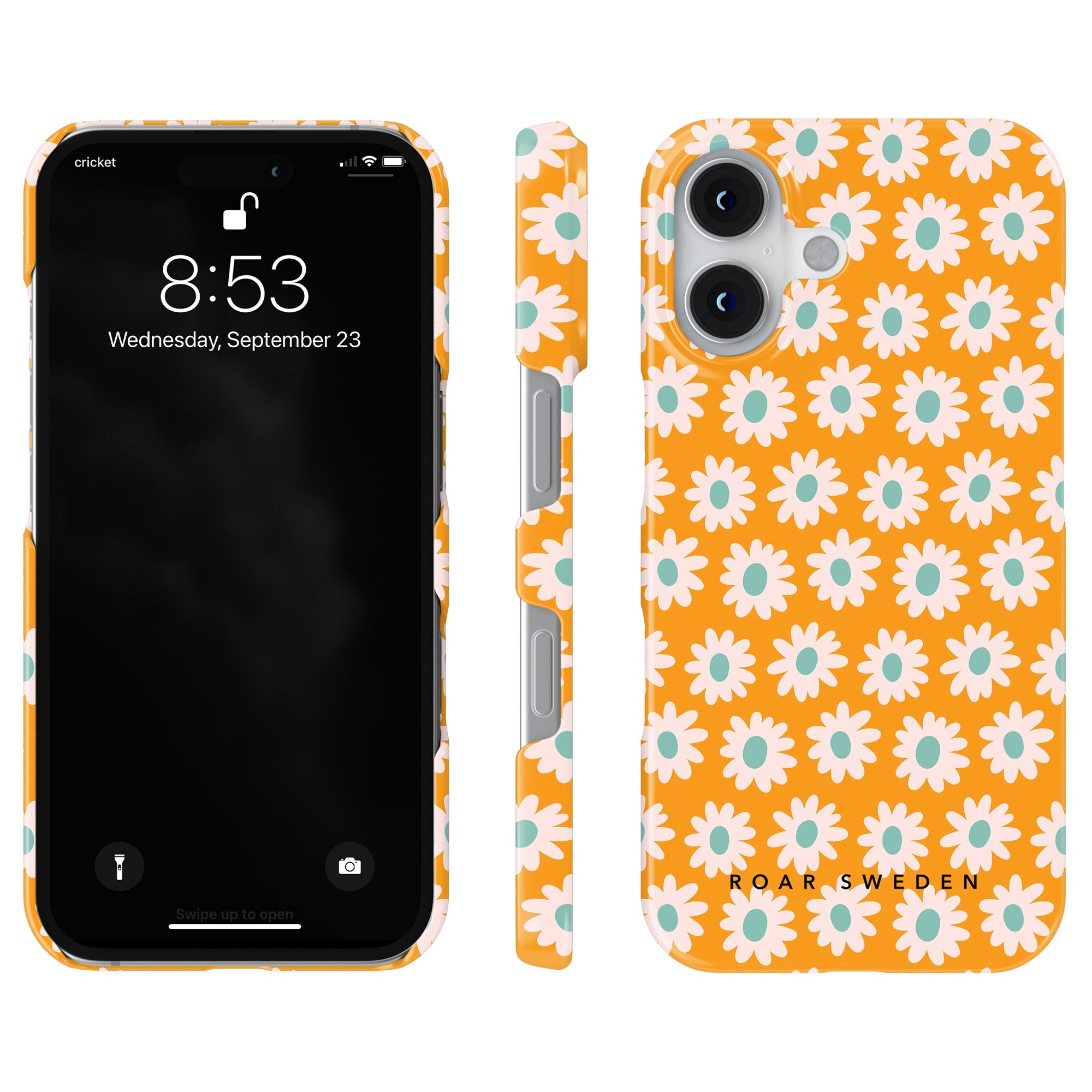 Slim mobilskal – Vårblomma Orange