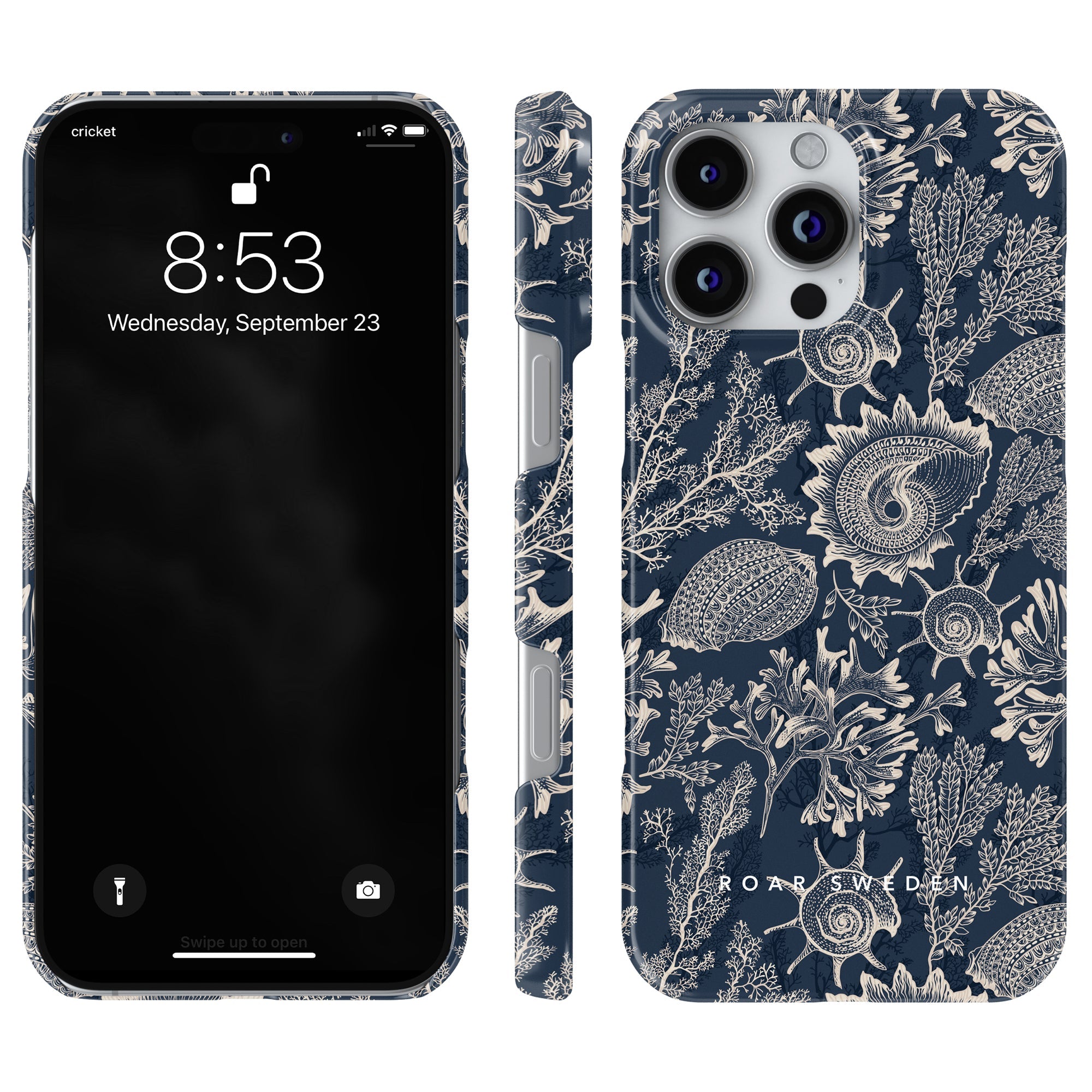Slim mobilskal – Blue Corals