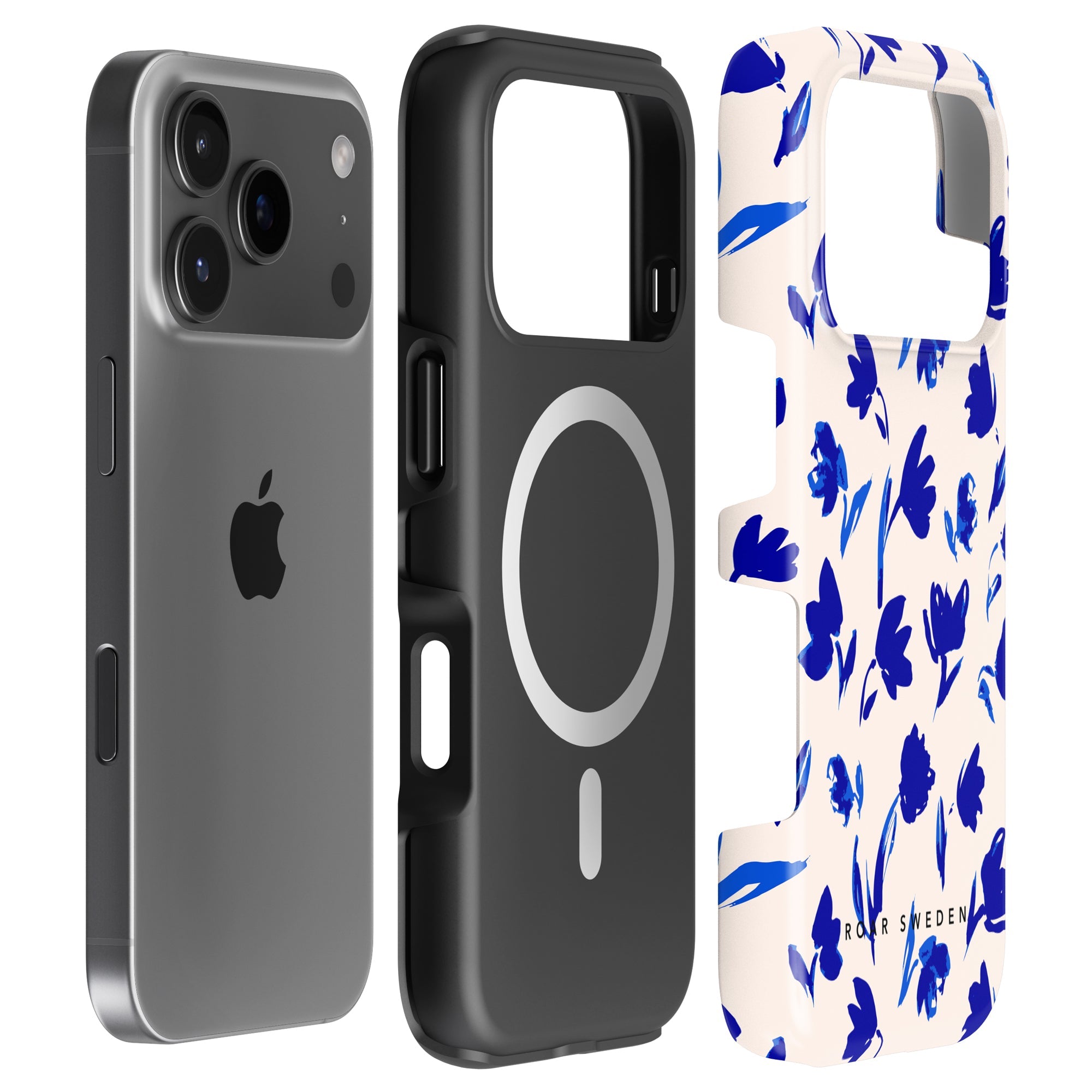 MagSafe mobilskal – Blue Flowers