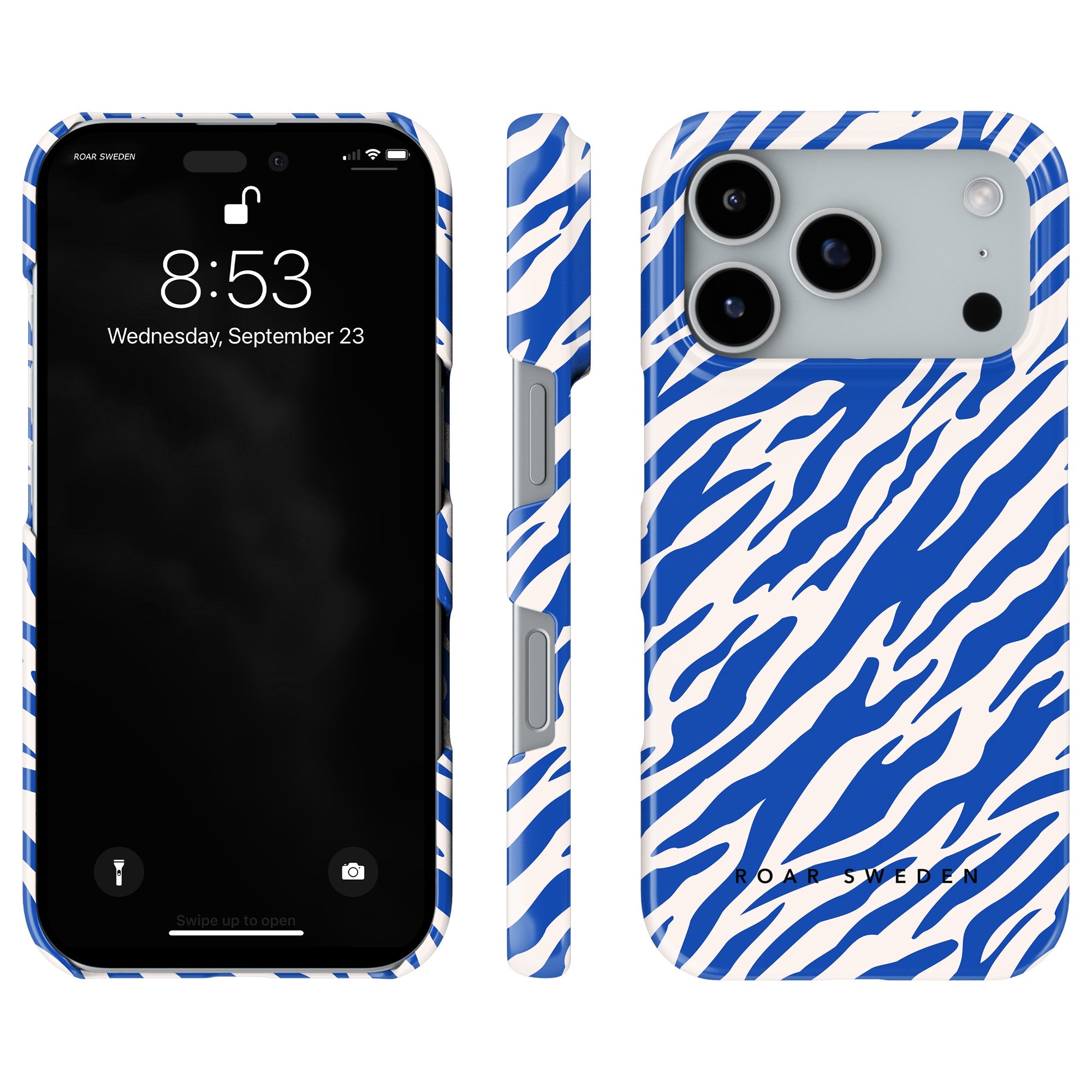 Tiger Slim mobilskal – Blue Stripes