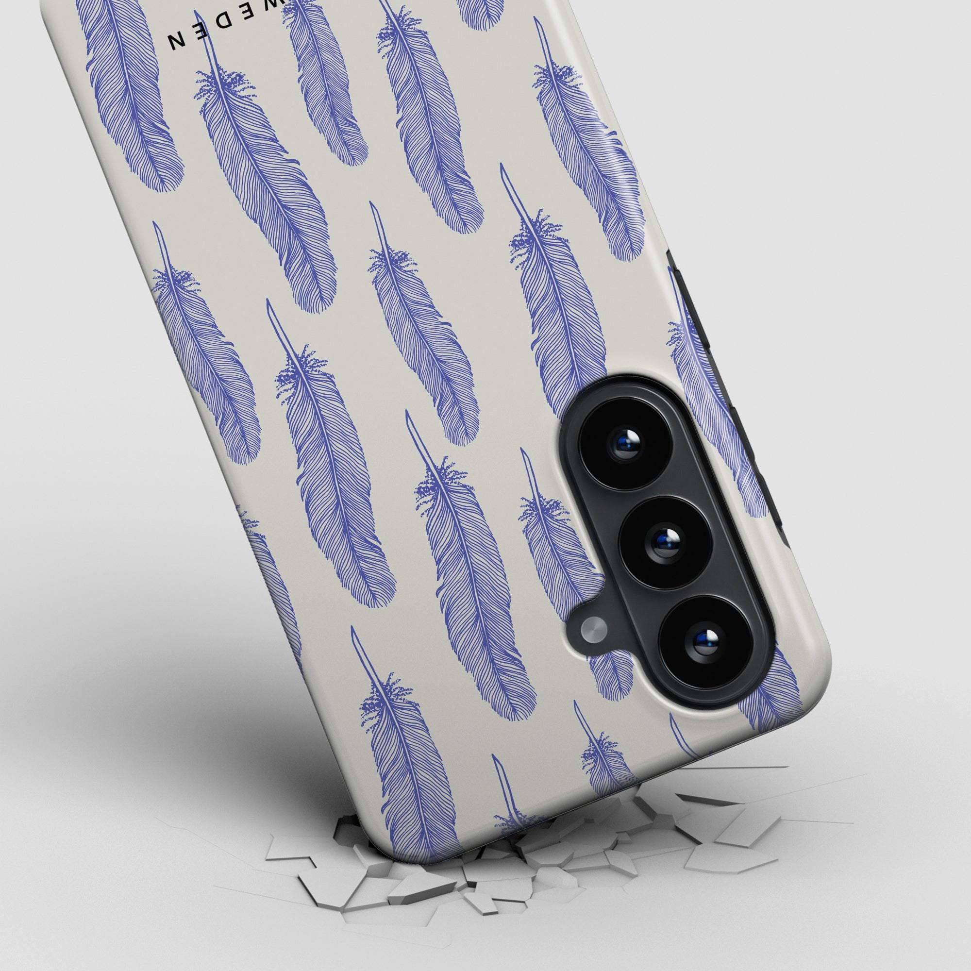 Blue Feathers - Magnetic Tough Phone Case