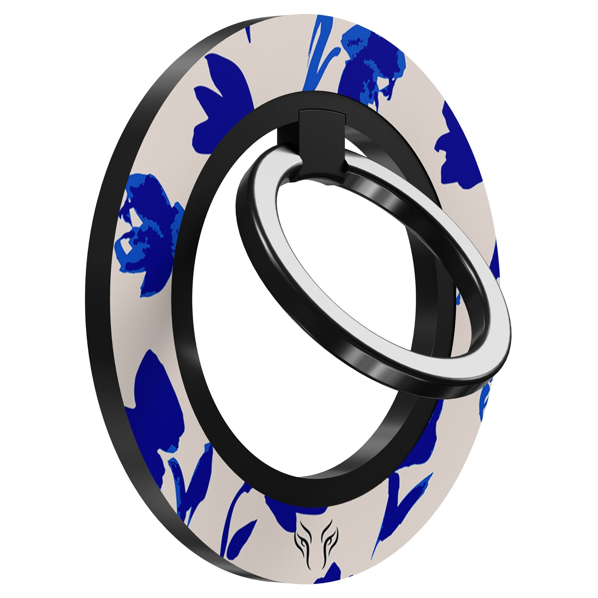 Blue Flowers - Magnetring – magnetring för mobil