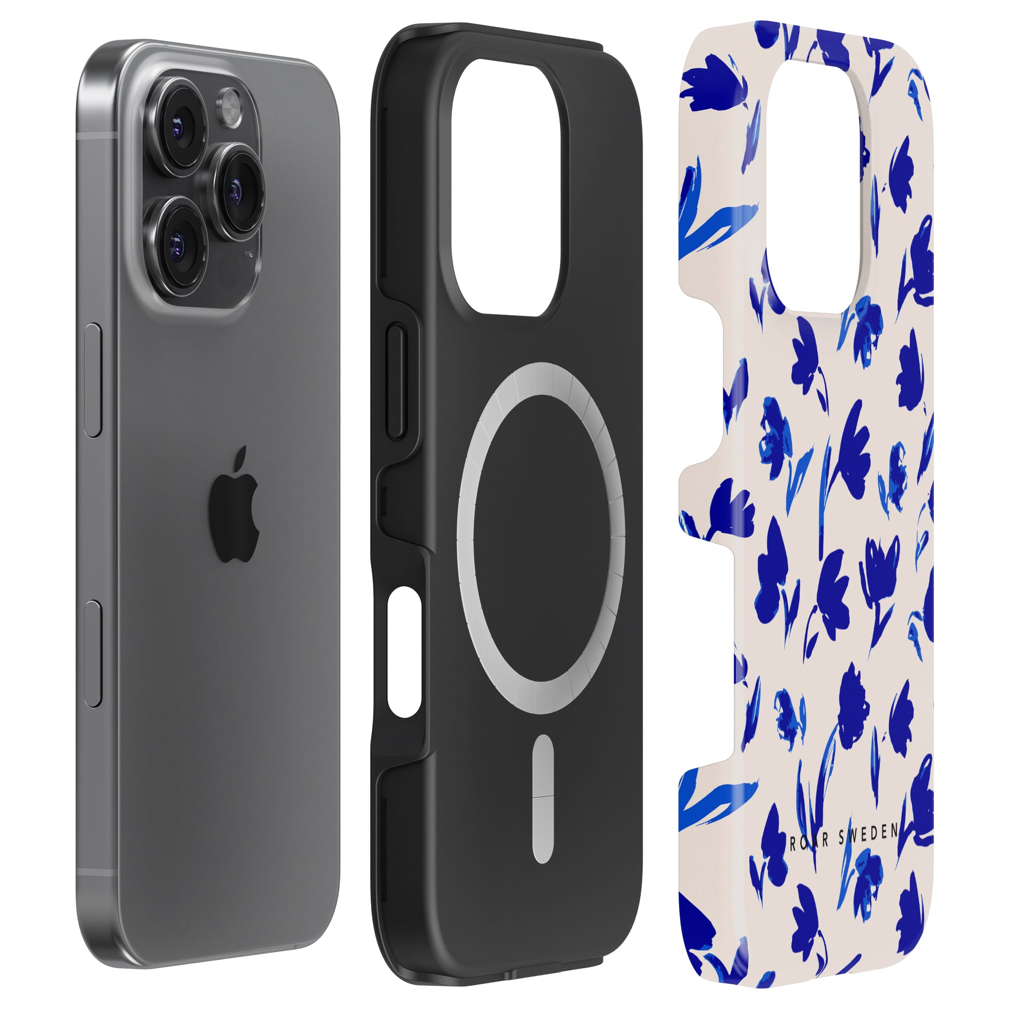 Blue Flowers - Magsafe Tough Case - Roar Sweden