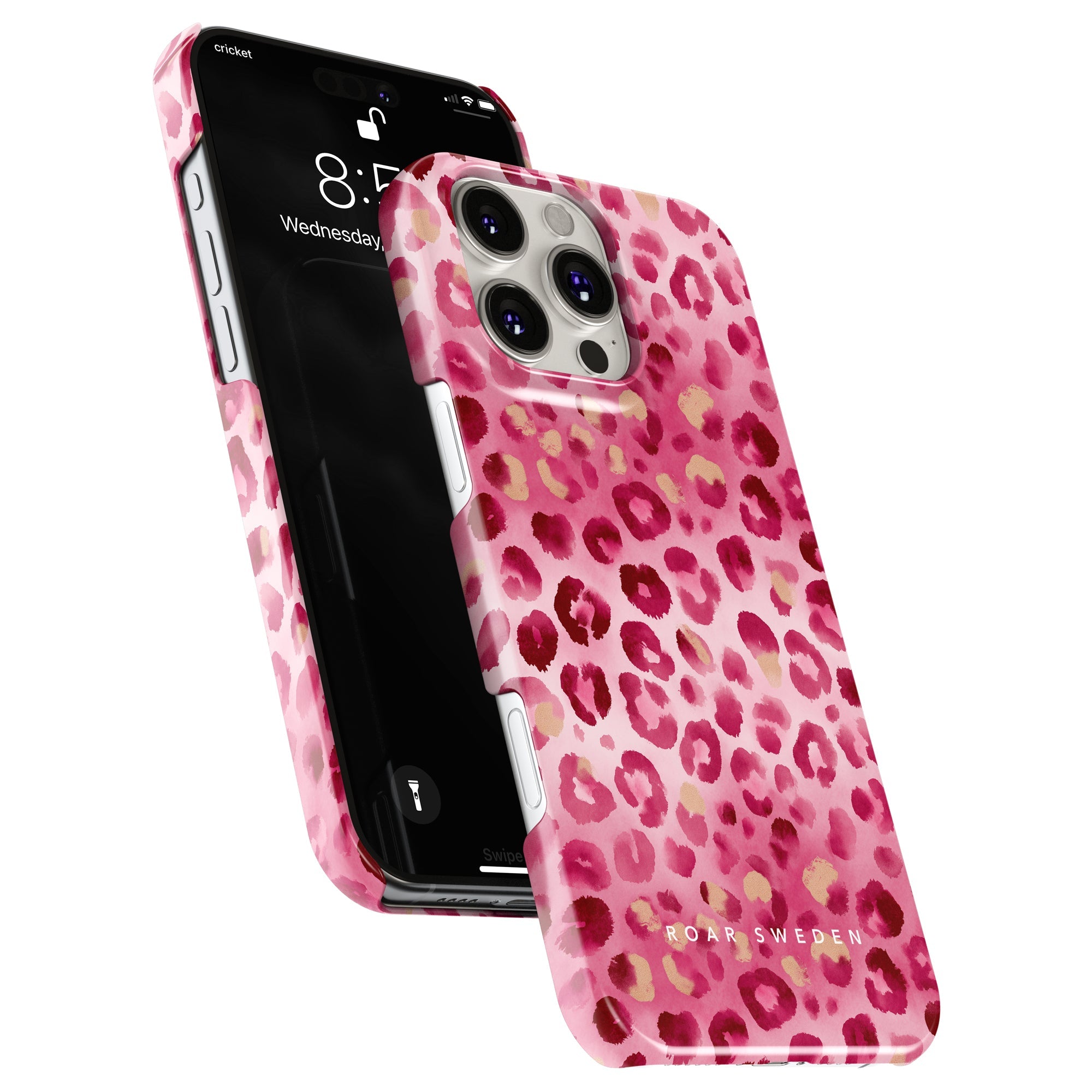 Slim mobilskal – Blush Leopard