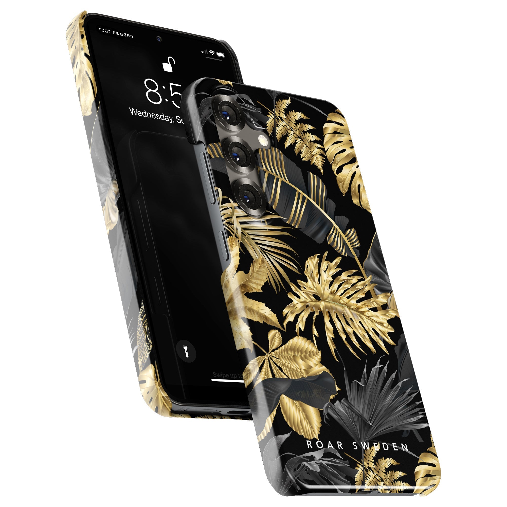 Slim mobilskal – Botanic Gold