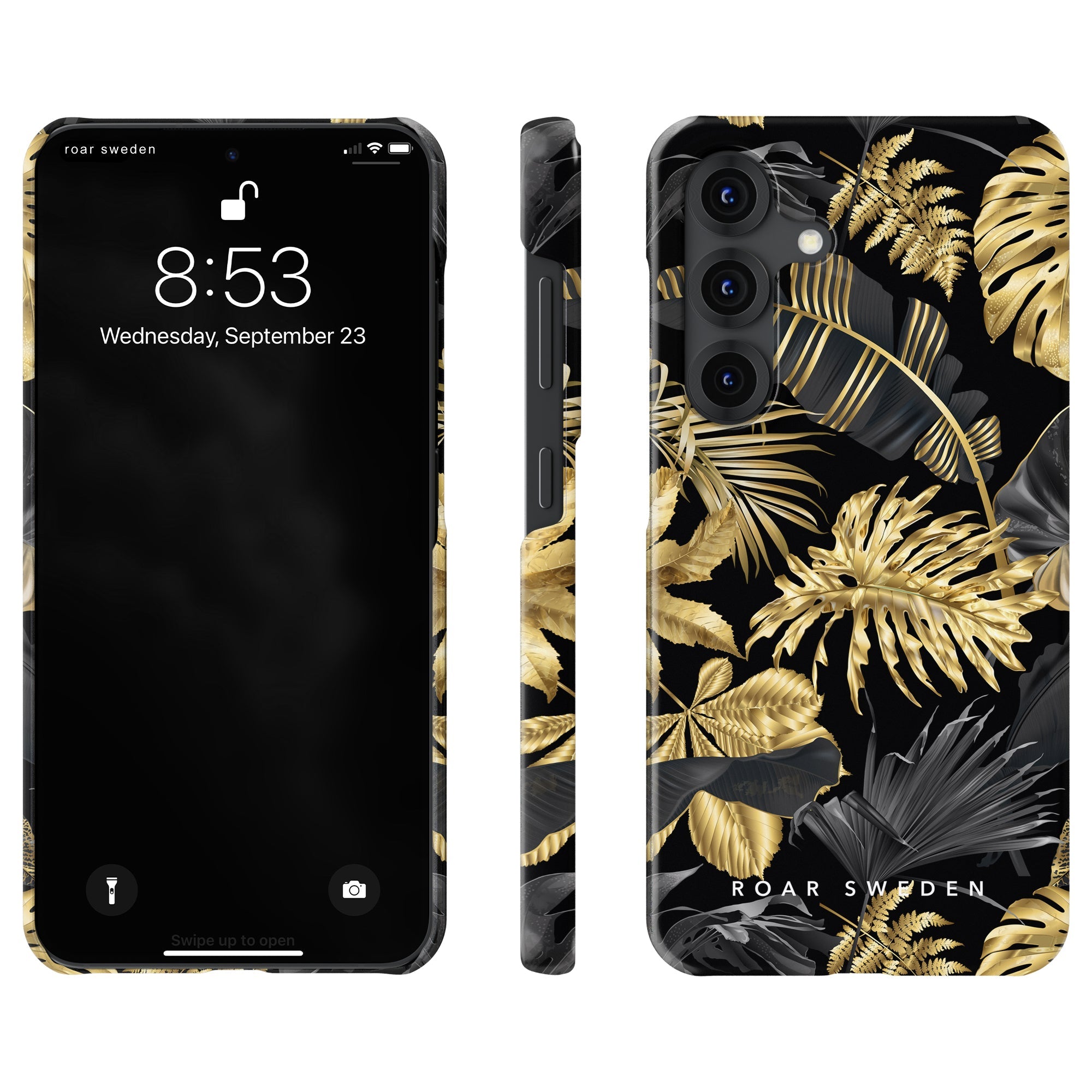 Slim mobilskal – Botanic Gold