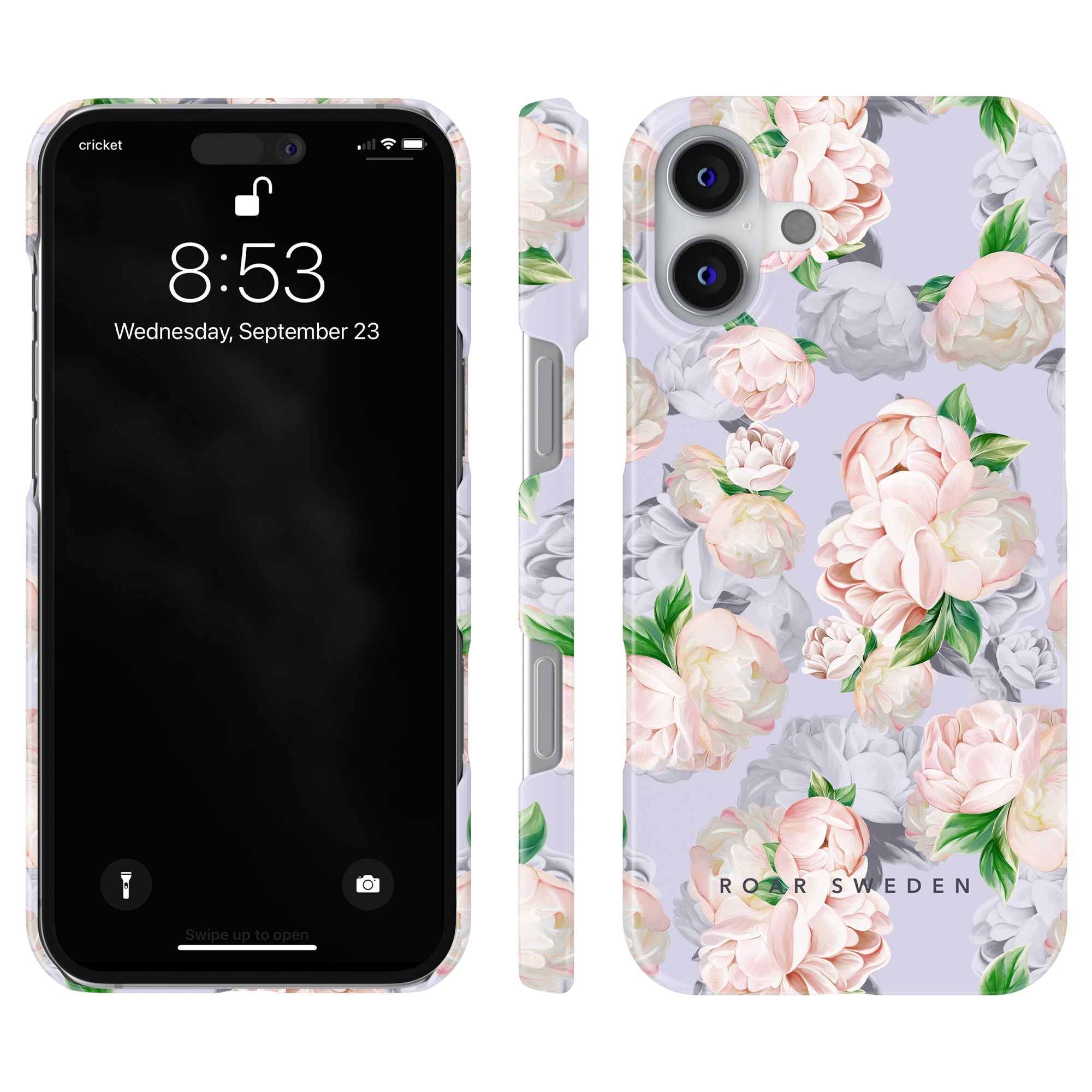 Slim mobilskal – Bright Peonies