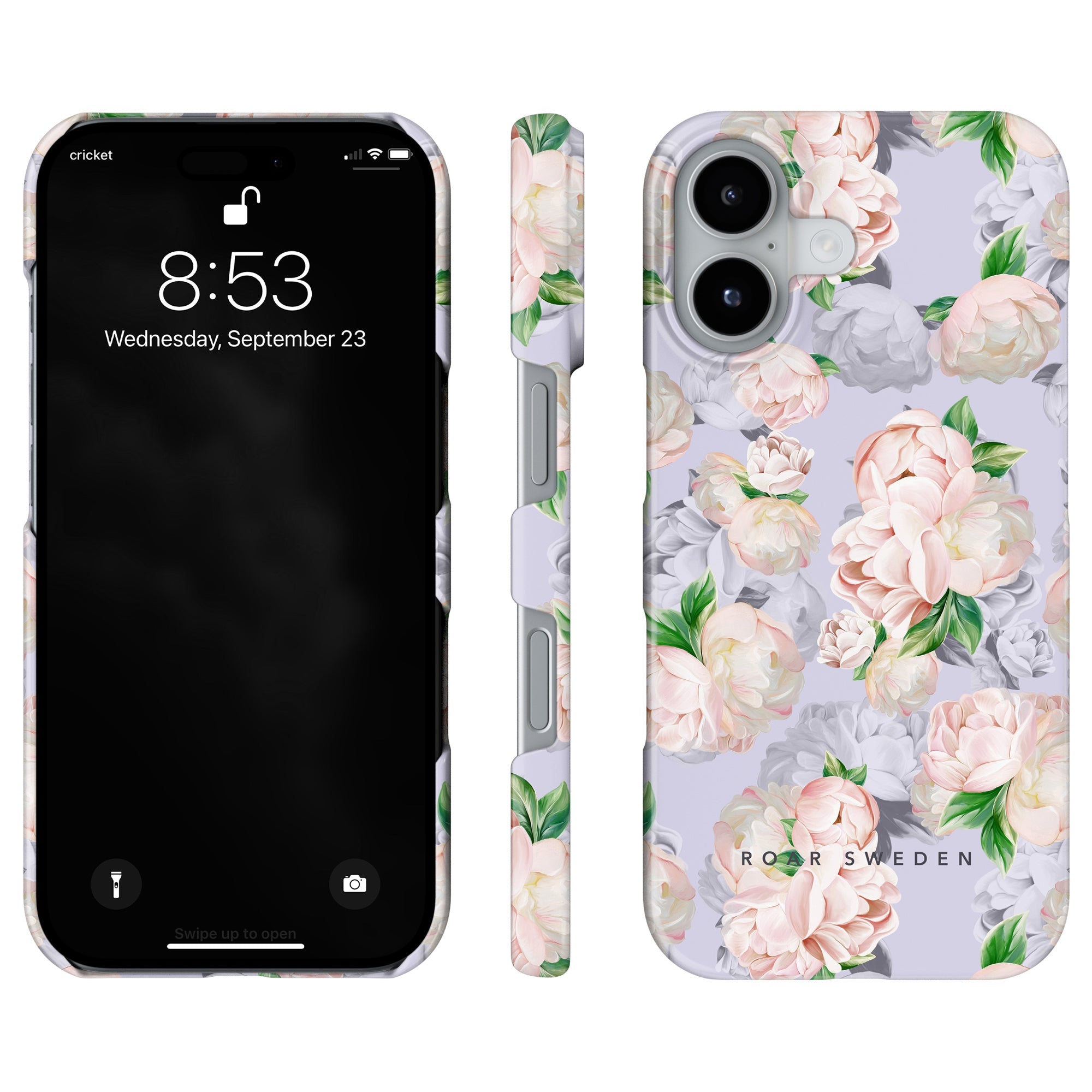 Slim mobilskal – Bright Peonies