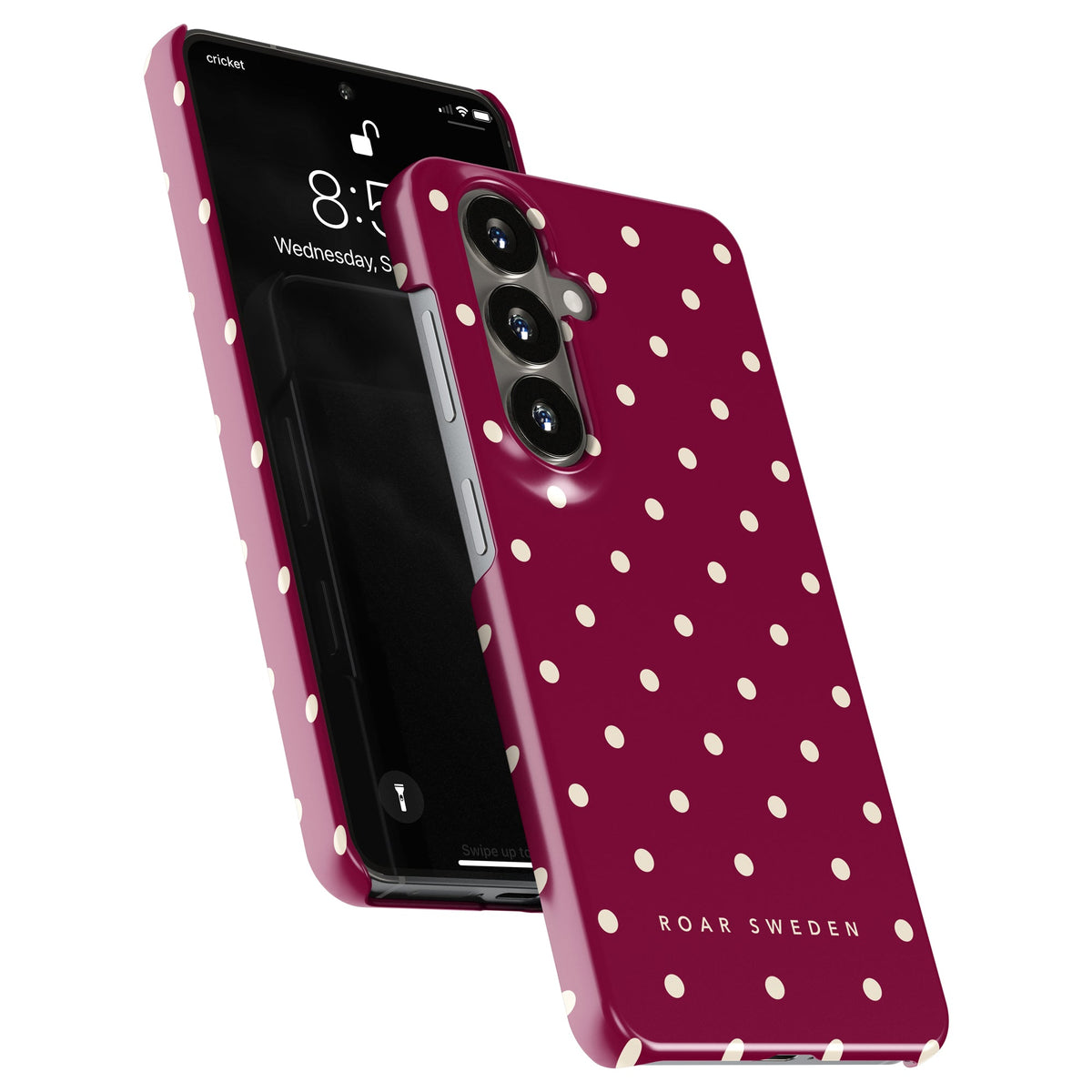 Burgundy Dots - Slim case