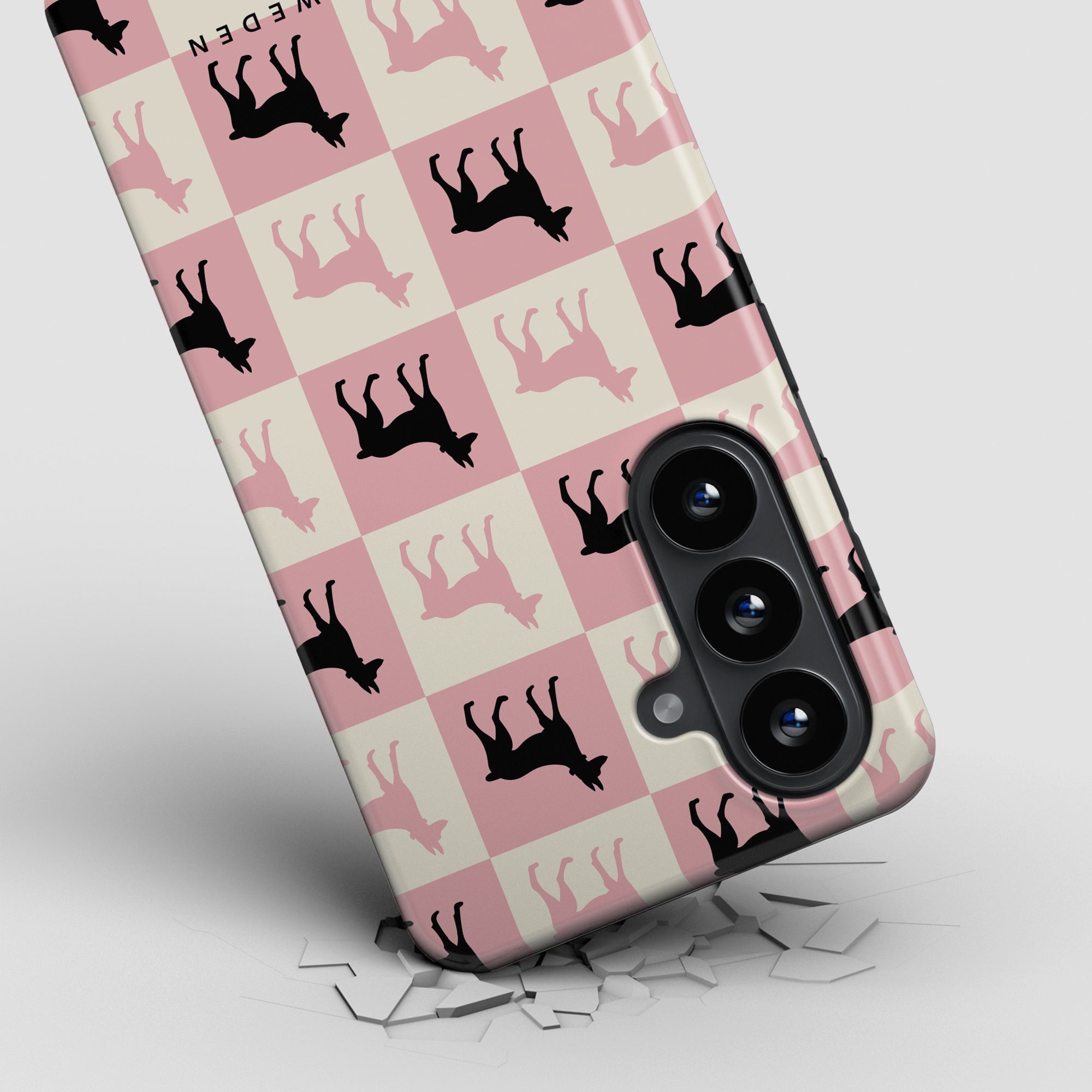 Chequer Doberman - Magnetic Tough Phone Case