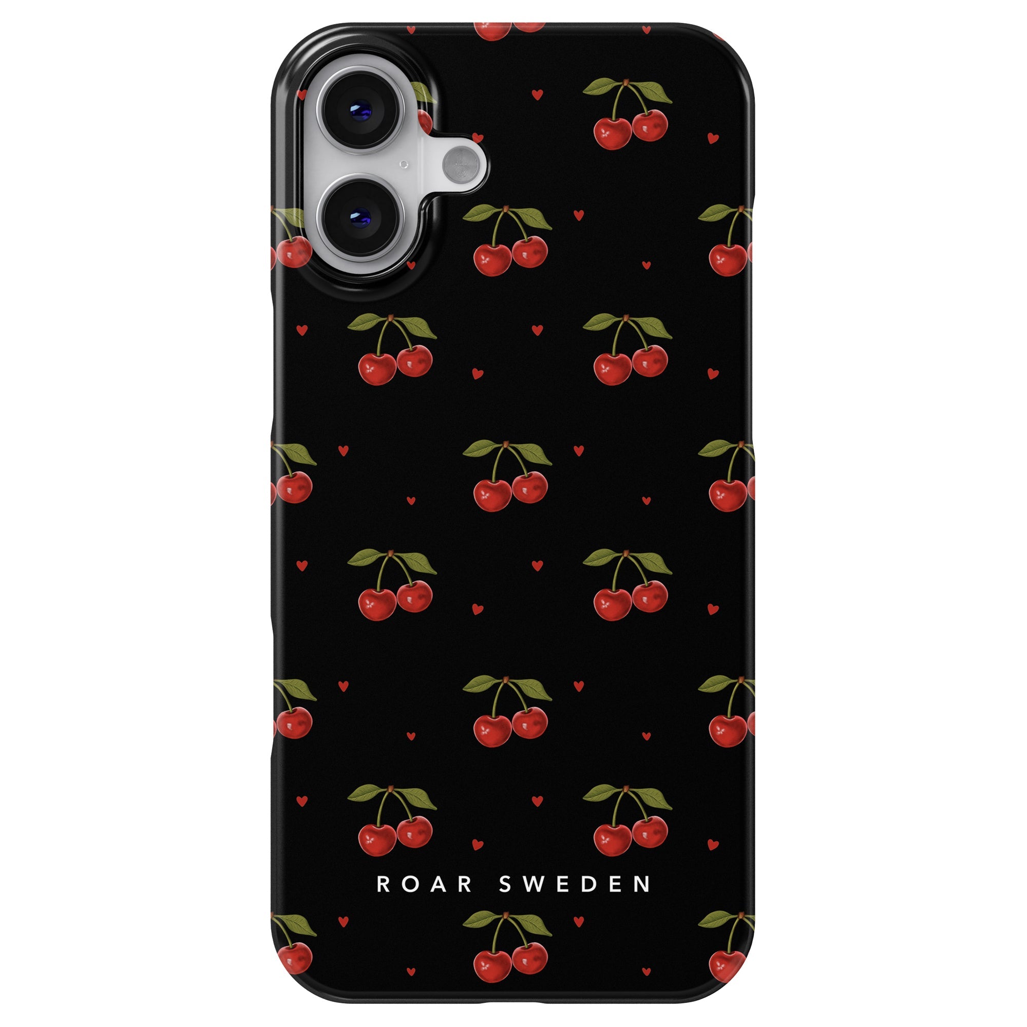 Slim mobilskal – Cherry Black