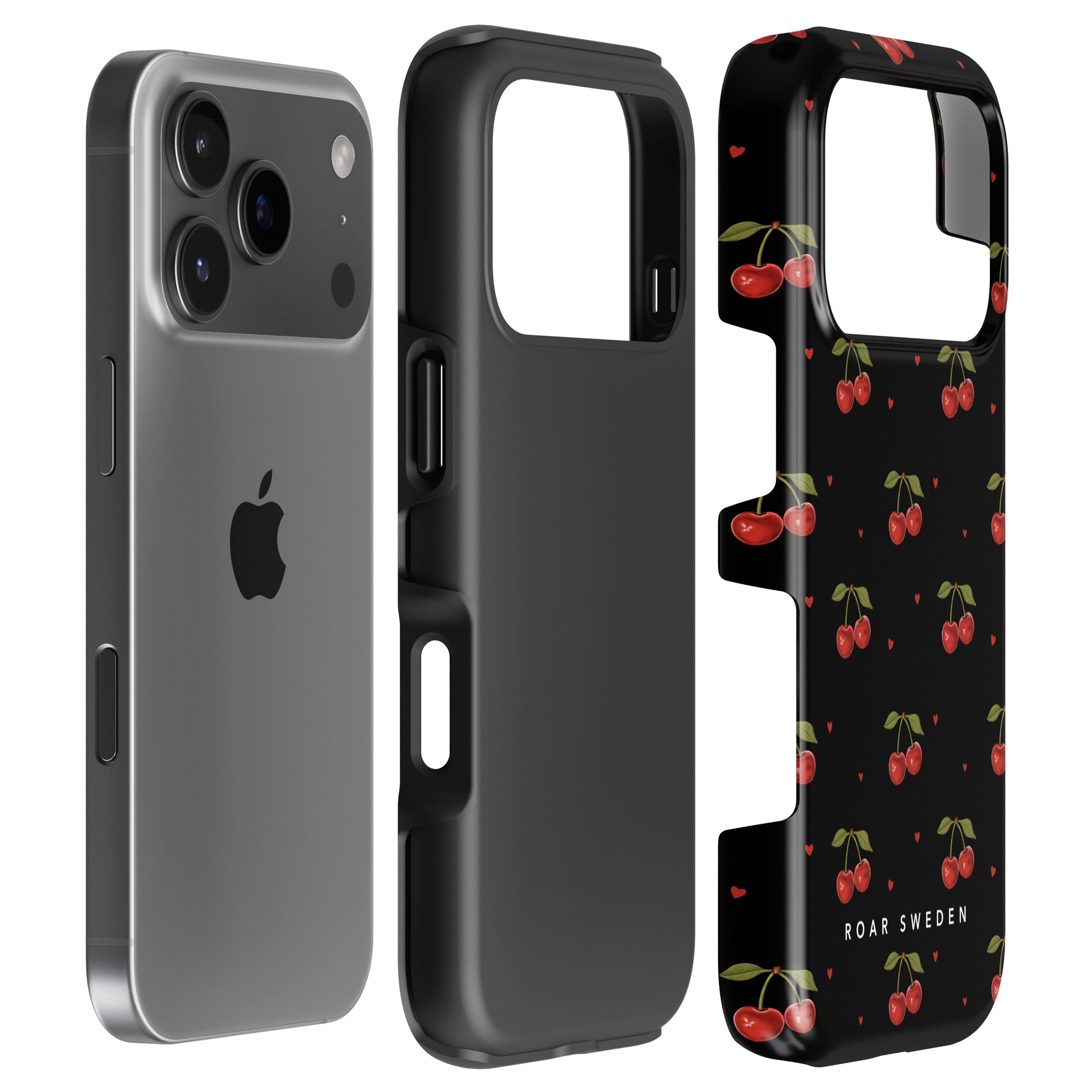 Cherry Black - Tough Case - Roar Sweden