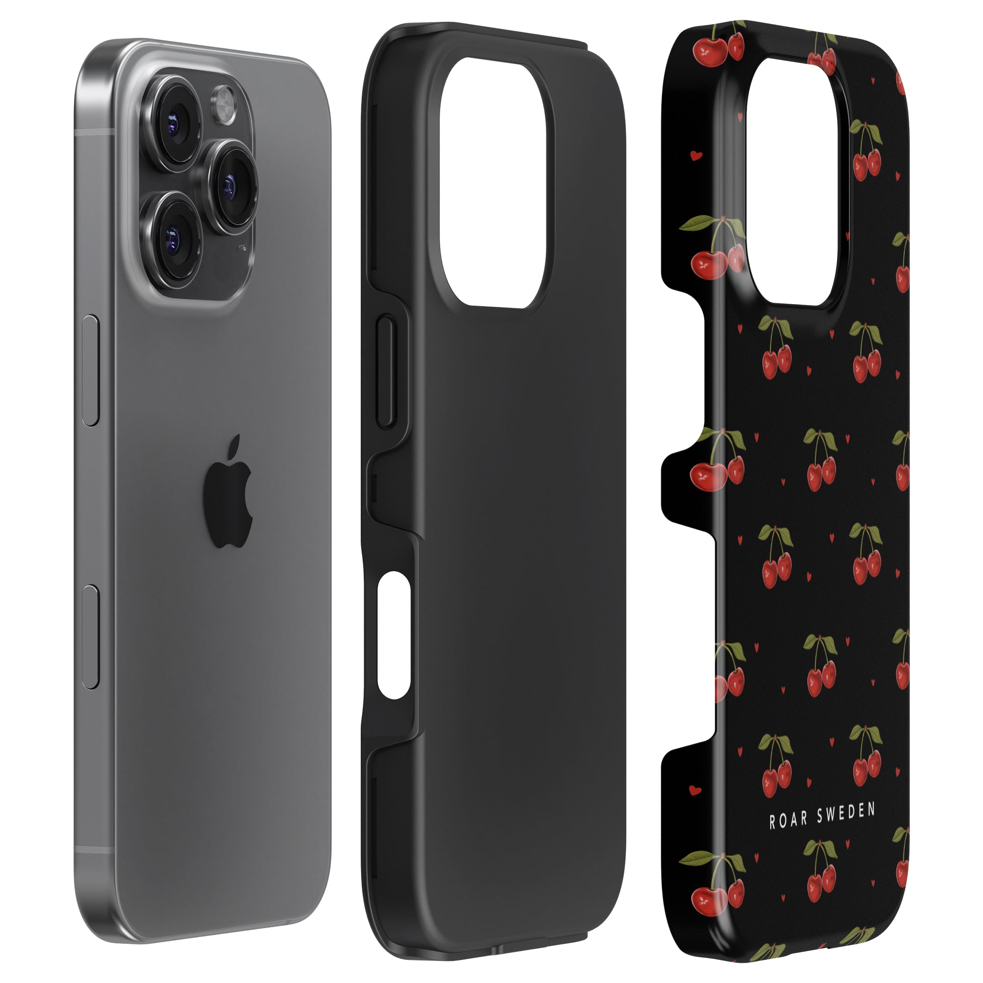 Cherry Black - Tough Case - Roar Sweden
