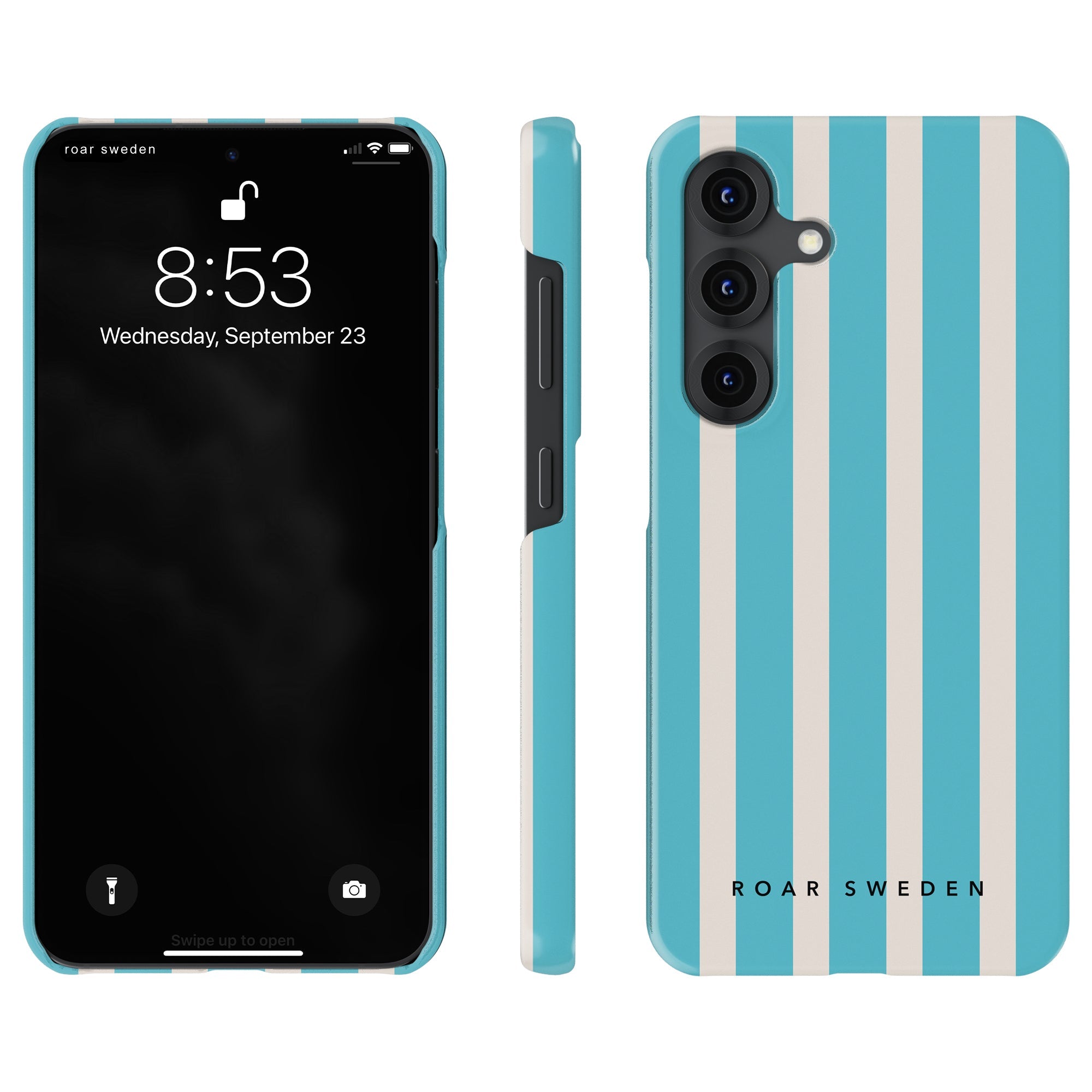 Slim mobilskal – Coastal Stripes