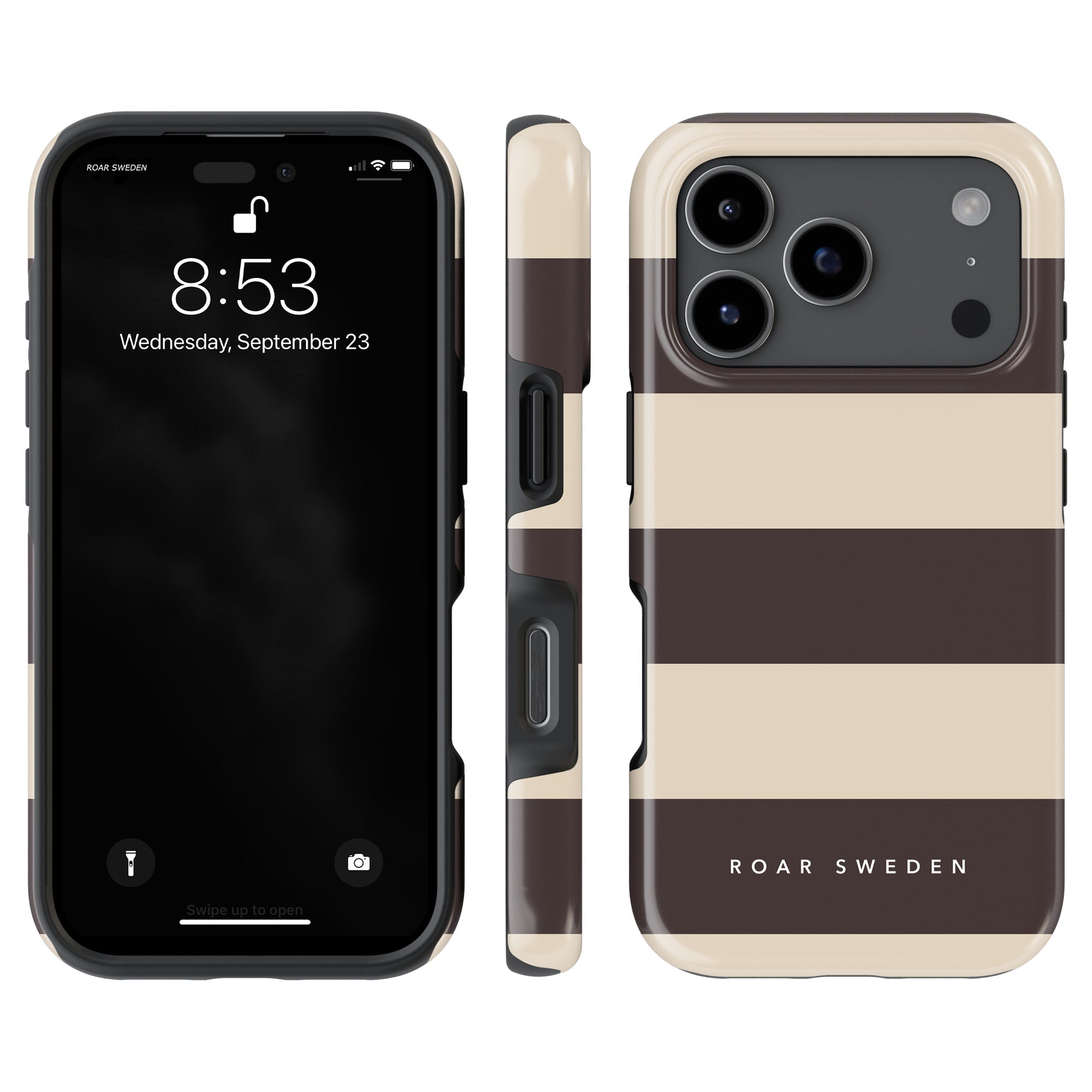 Cocoa Stripes - Tough Case - Roar Sweden