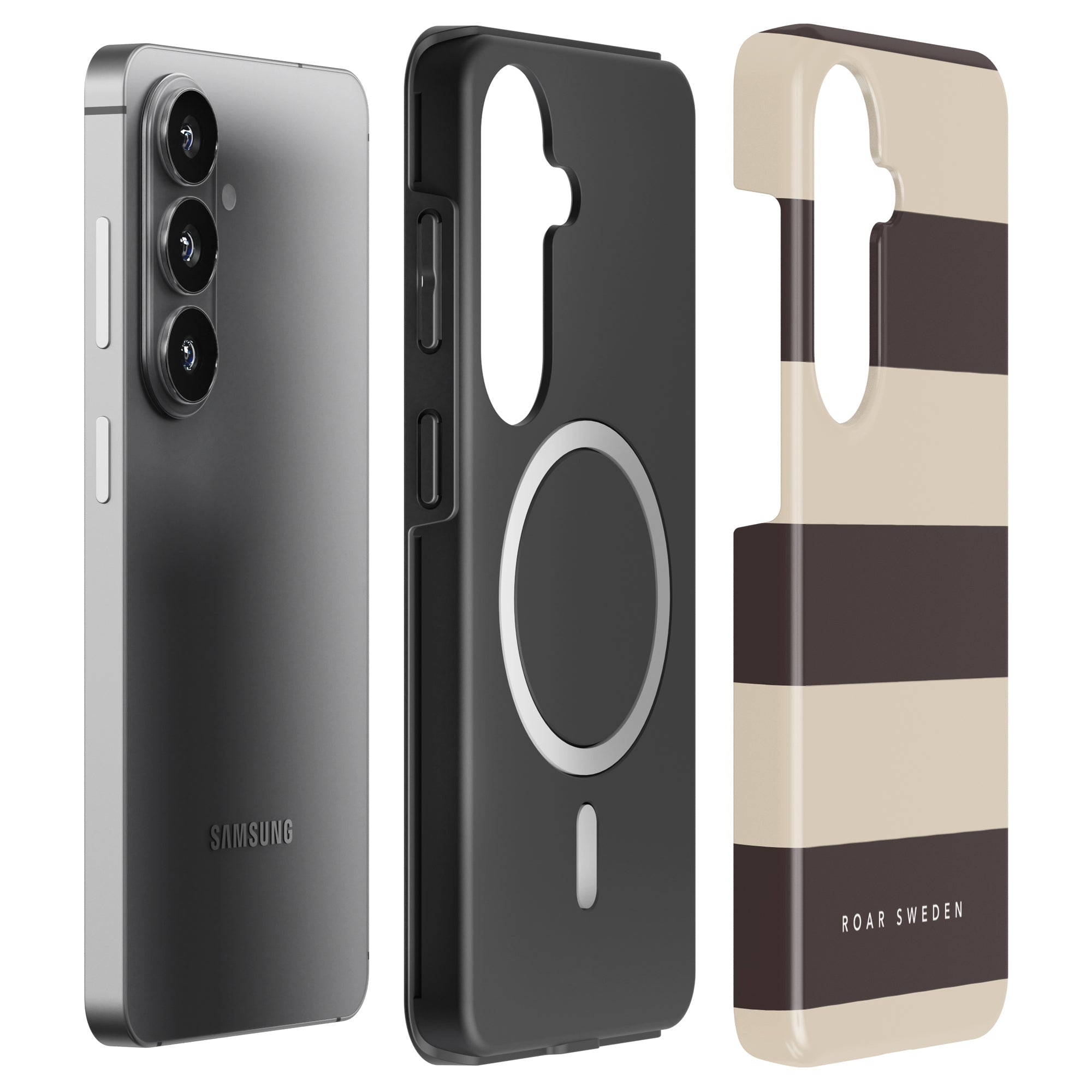 Cocoa Stripes - Magnetic Tough Phone Case