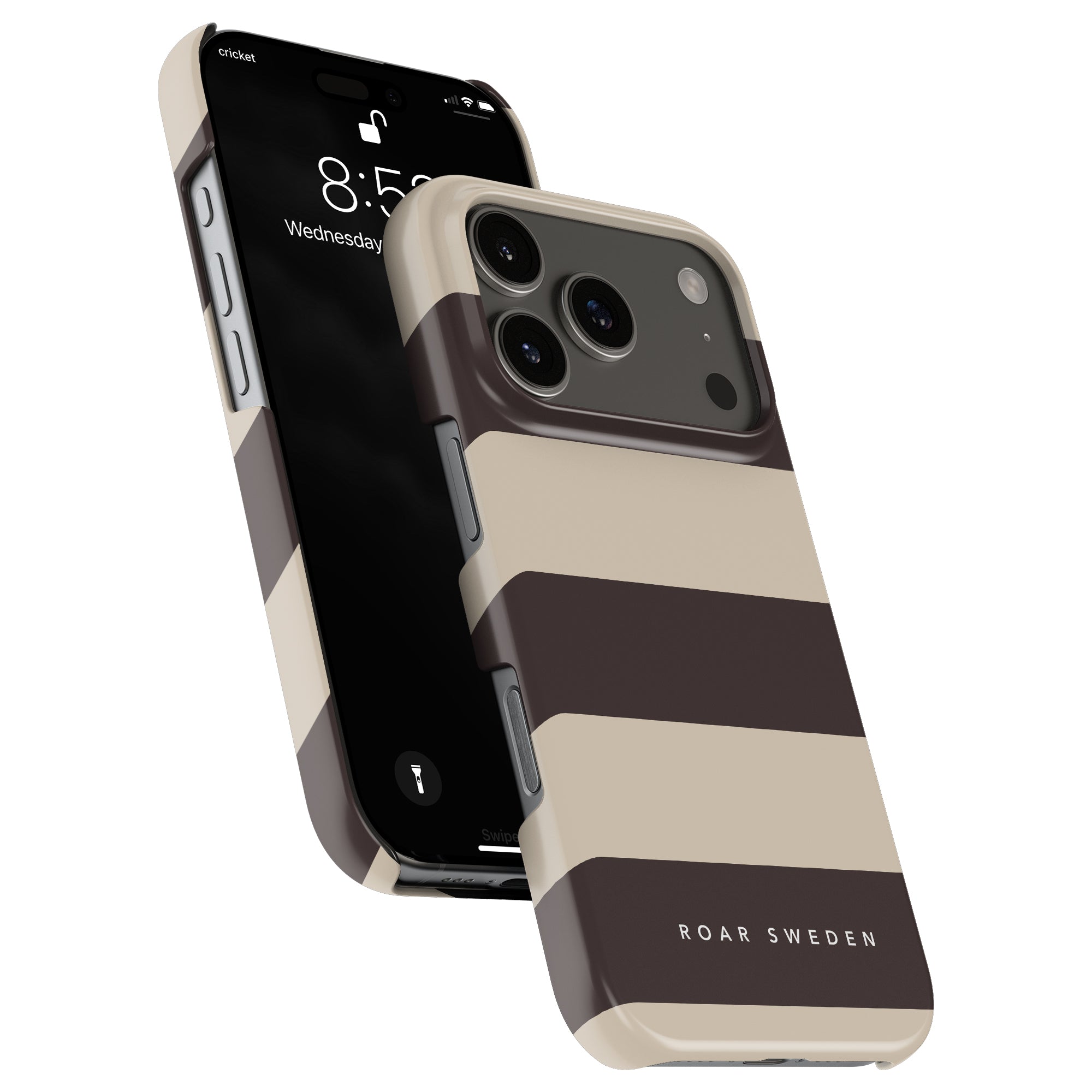 Cocoa Stripes - Slim case - Roar Sweden