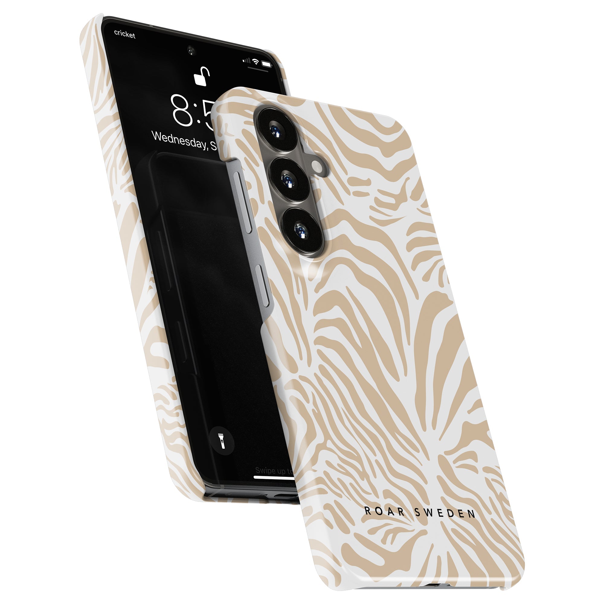 Creamy Zebra - Slim case - Roar Sweden