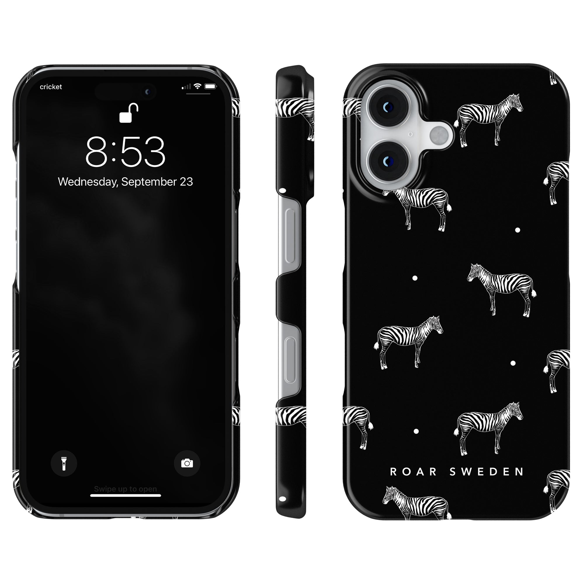Slim mobilskal – Dotted Zebra